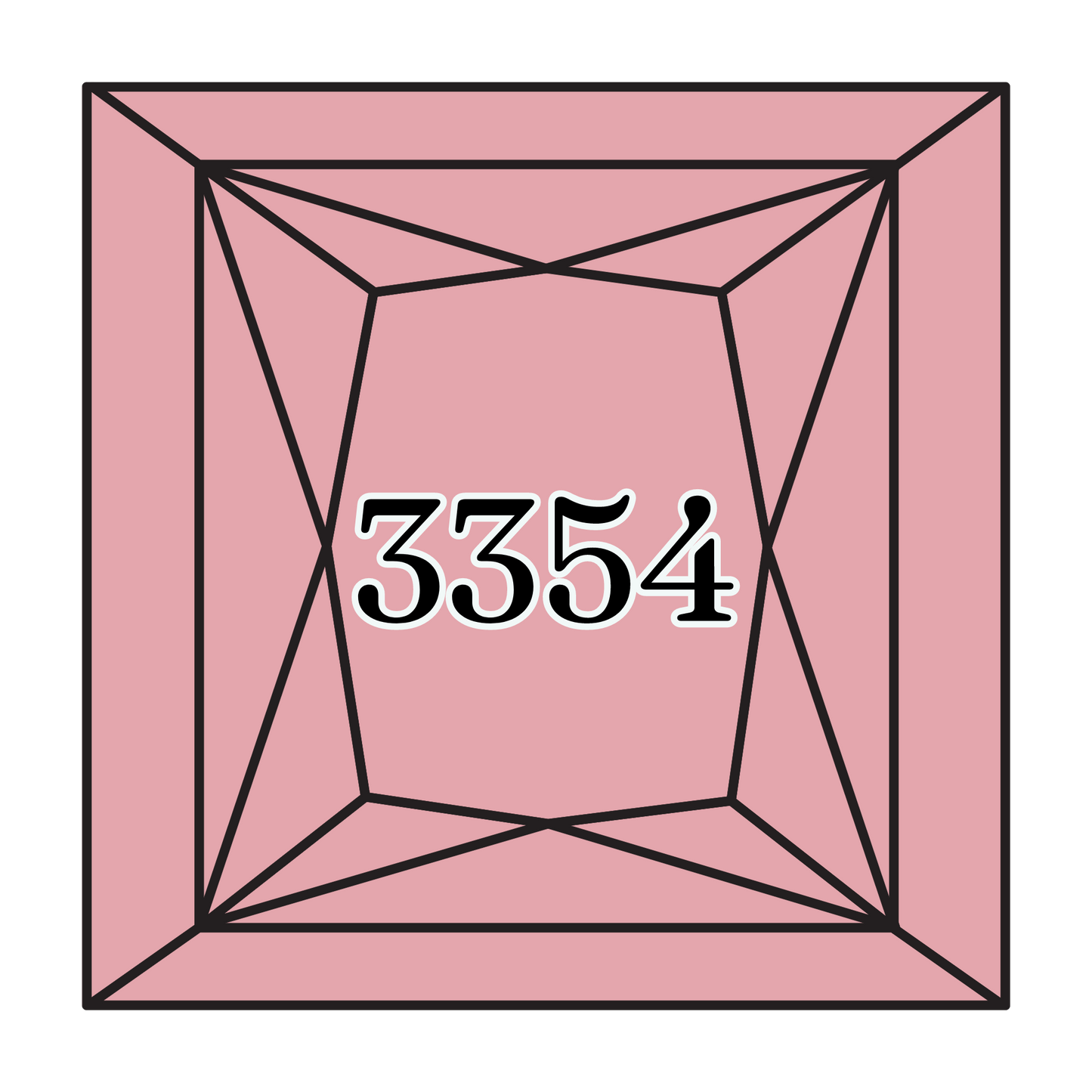 True North Diamond Art Square Diamond Drills 3354 - Light Dusty Rose - Square Bulk Diamond Drills