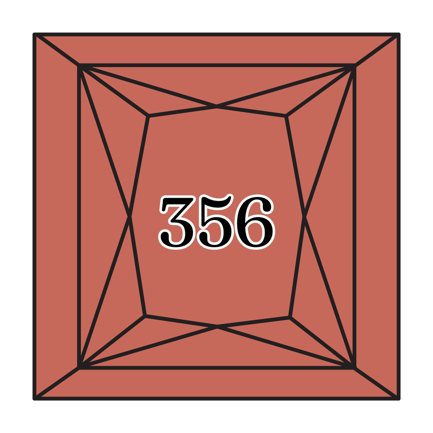 True North Diamond Art Square Diamond Drills 356 - Medium Terra Cotta - Square Bulk Diamond Drills