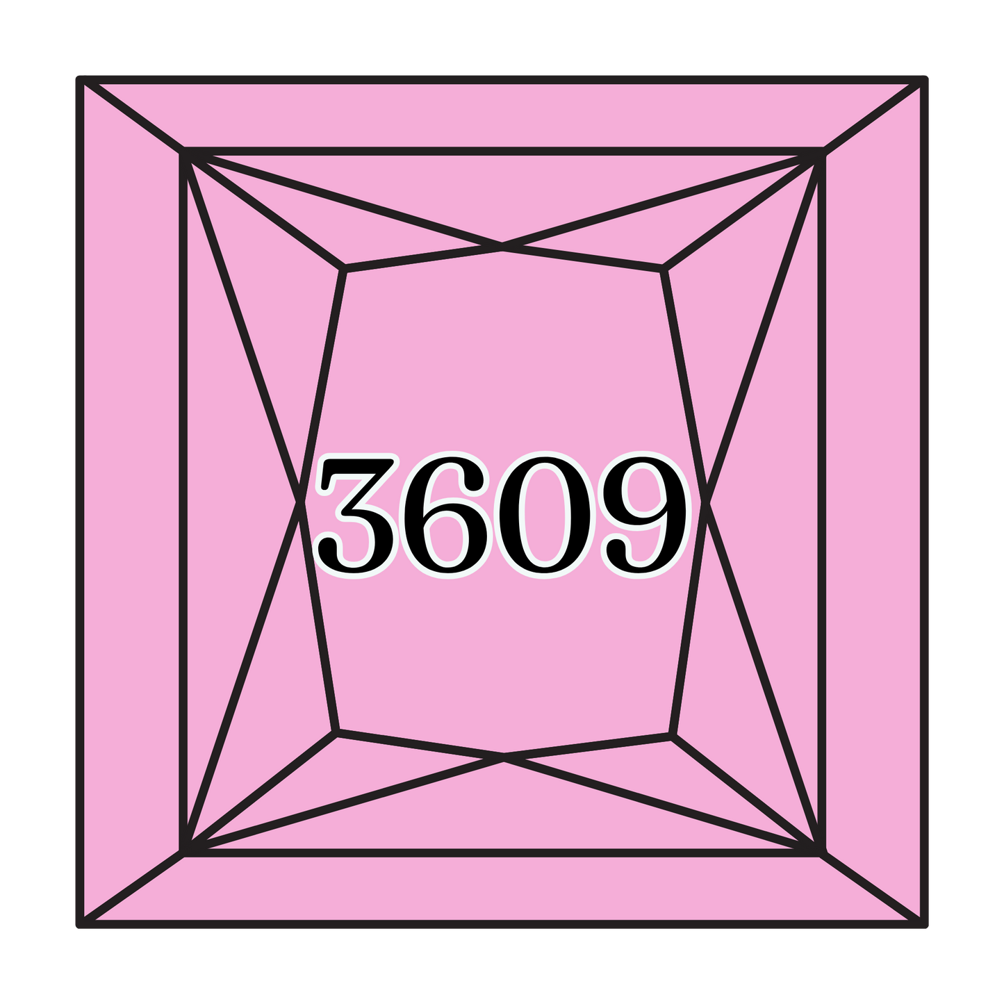 True North Diamond Art Square Diamond Drills 3609 - Ultra Light Plum - Square Bulk Diamond Drills