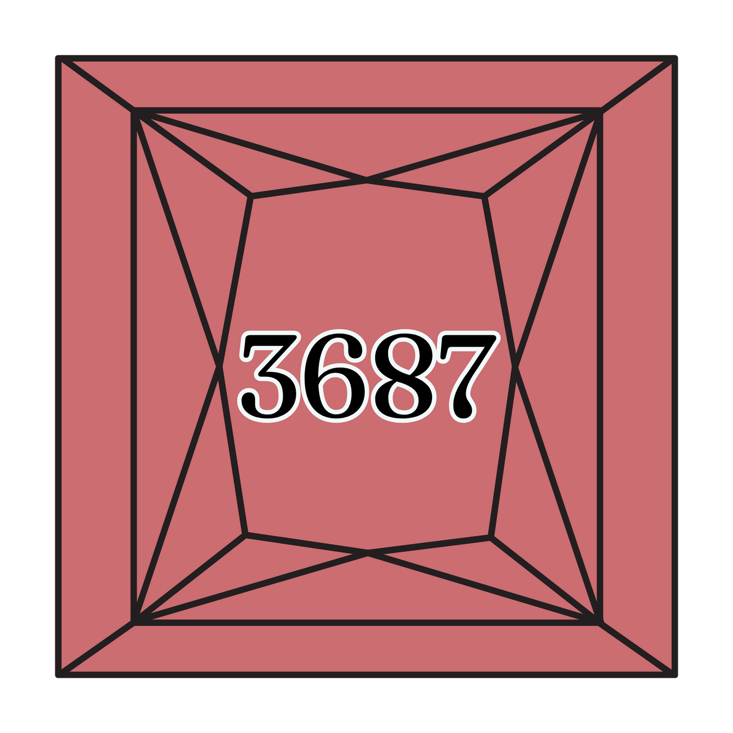 True North Diamond Art Square Diamond Drills 3687 - Mauve - Square Bulk Diamond Drills