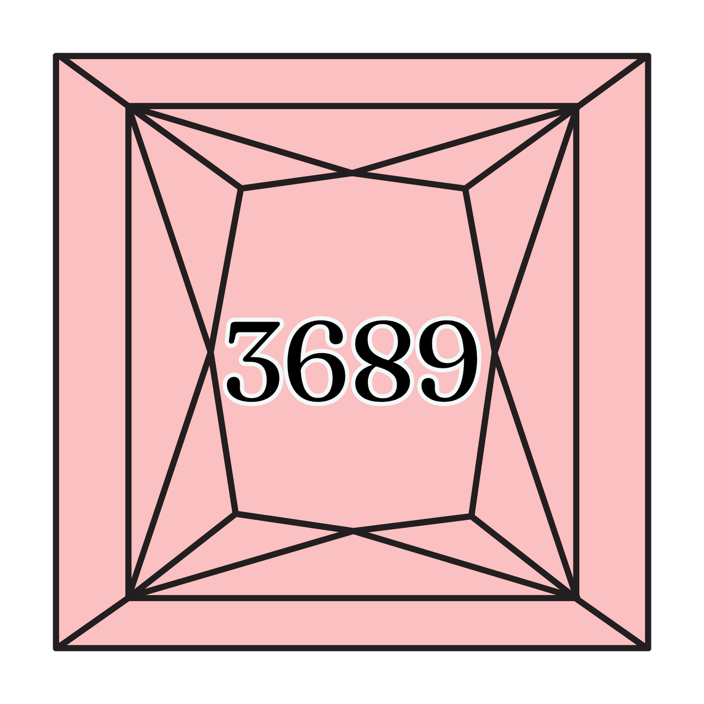 True North Diamond Art Square Diamond Drills 3689 - Light Mauve - Square Bulk Diamond Drills