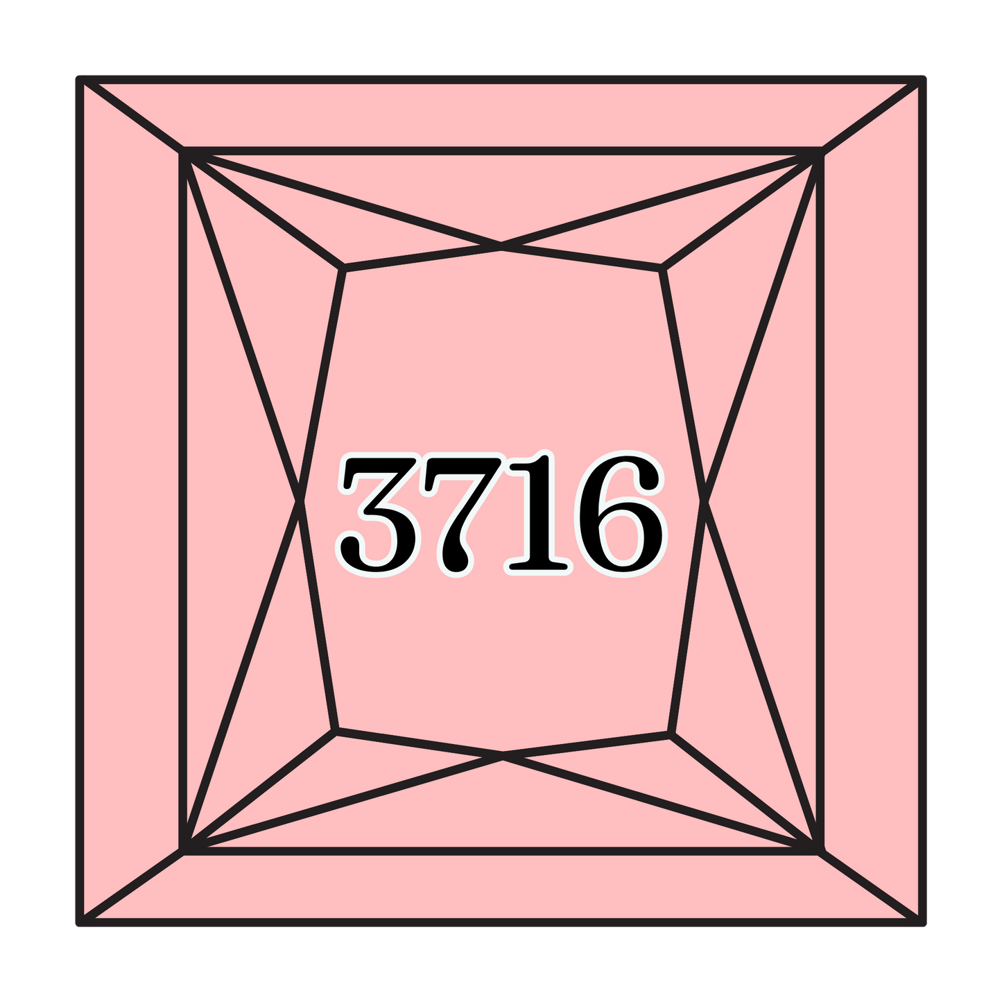 True North Diamond Art Square Diamond Drills 3716 - Very Light Rose - Square Bulk Diamond Drills