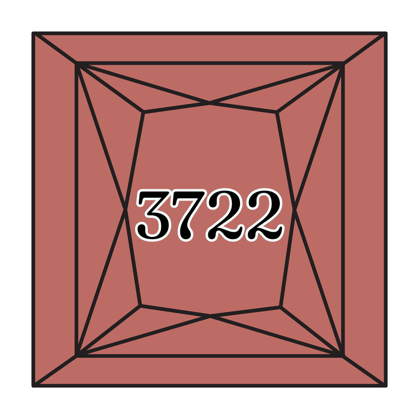 True North Diamond Art Square Diamond Drills 3722 - Medium Shell Pink - Square Bulk Diamond Drills