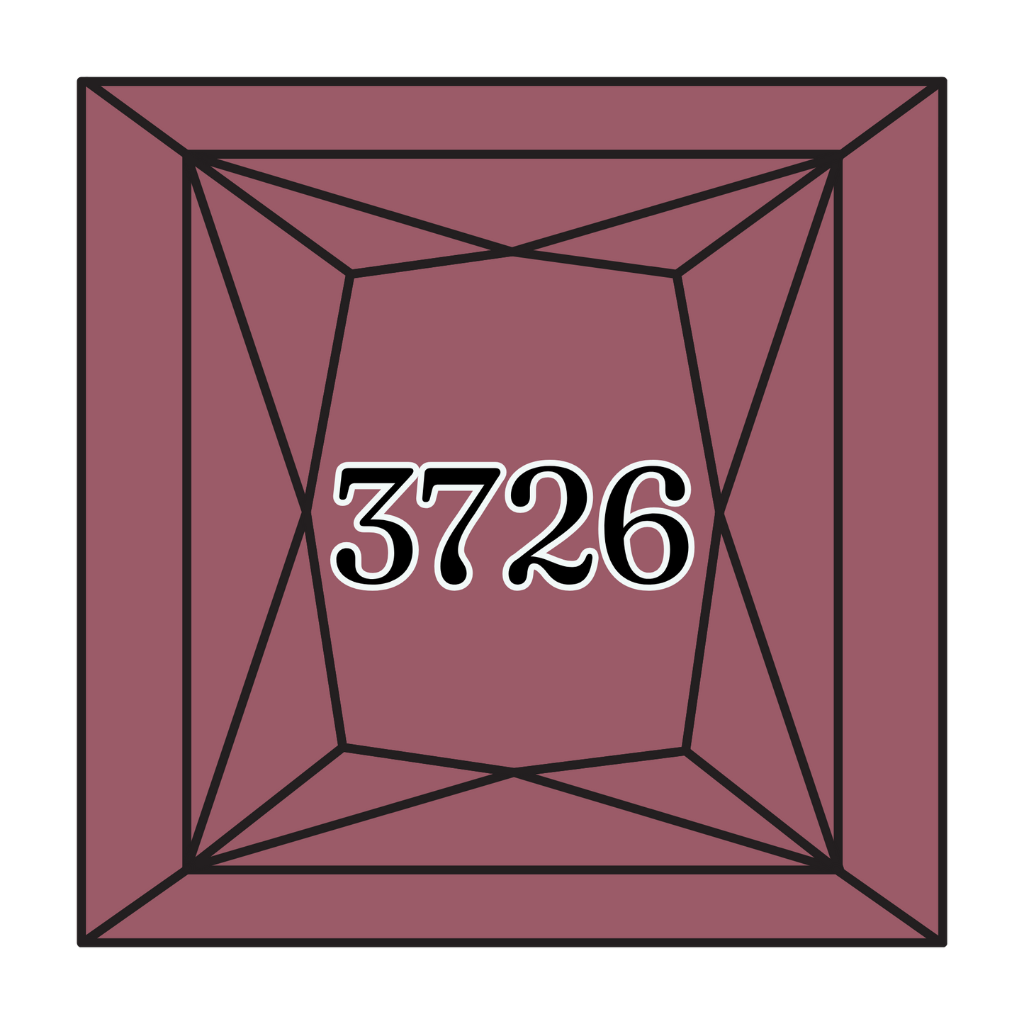 True North Diamond Art Square Diamond Drills 3726 - Dark Antique Mauve - Square Bulk Diamond Drills