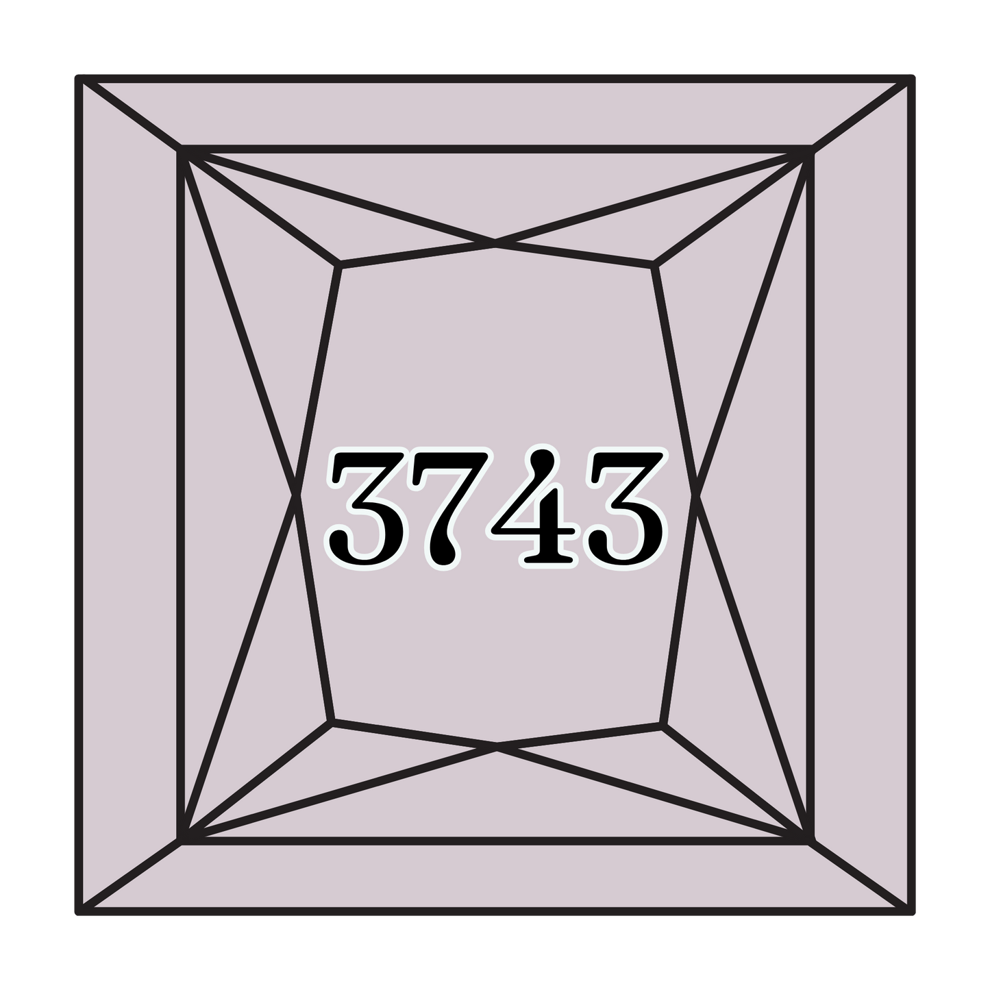 True North Diamond Art Square Diamond Drills 3743 - Very Light Antique Violet - Square Bulk Diamond Drills