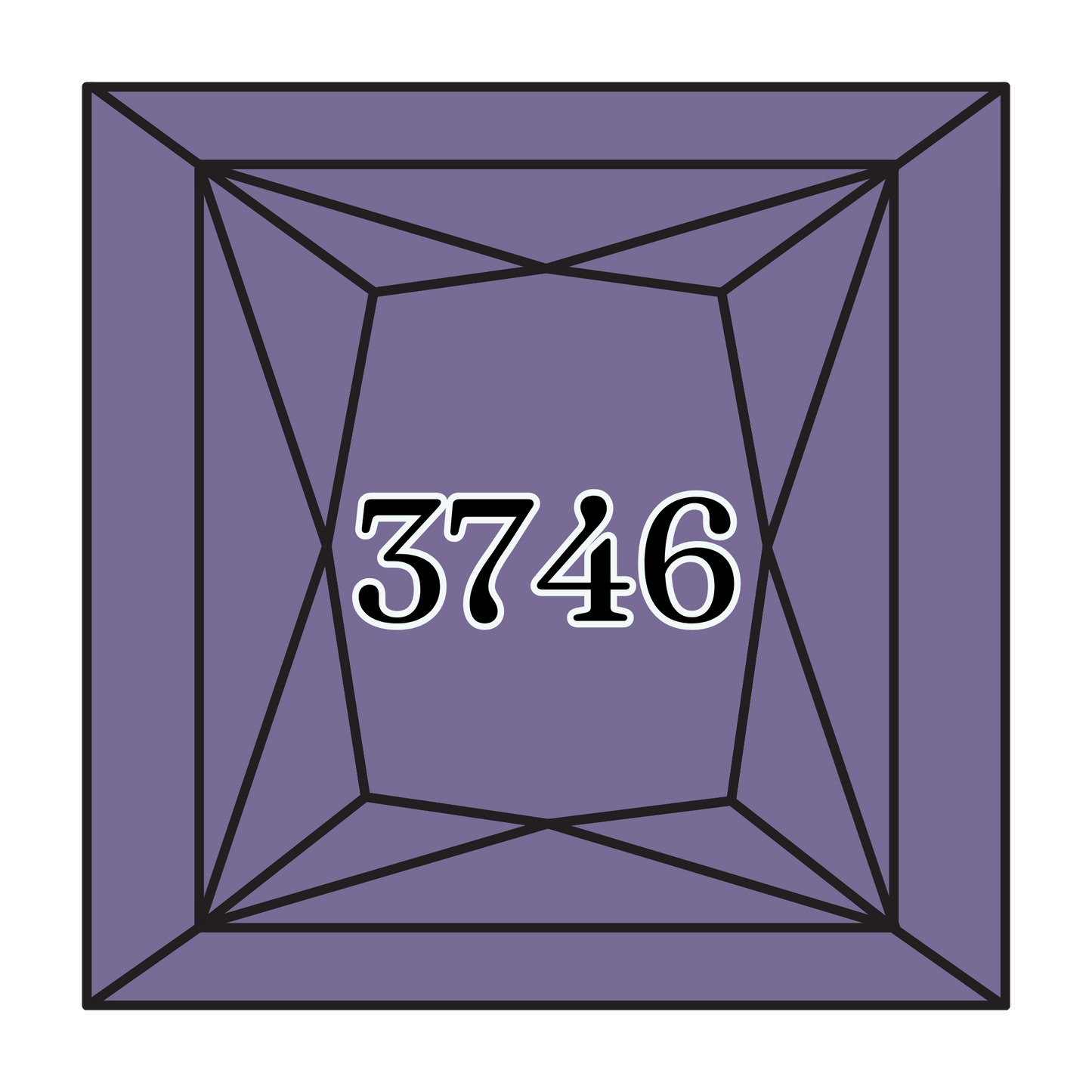 True North Diamond Art Square Diamond Drills 3746 - Dark Blue Violet - Square Bulk Diamond Drills