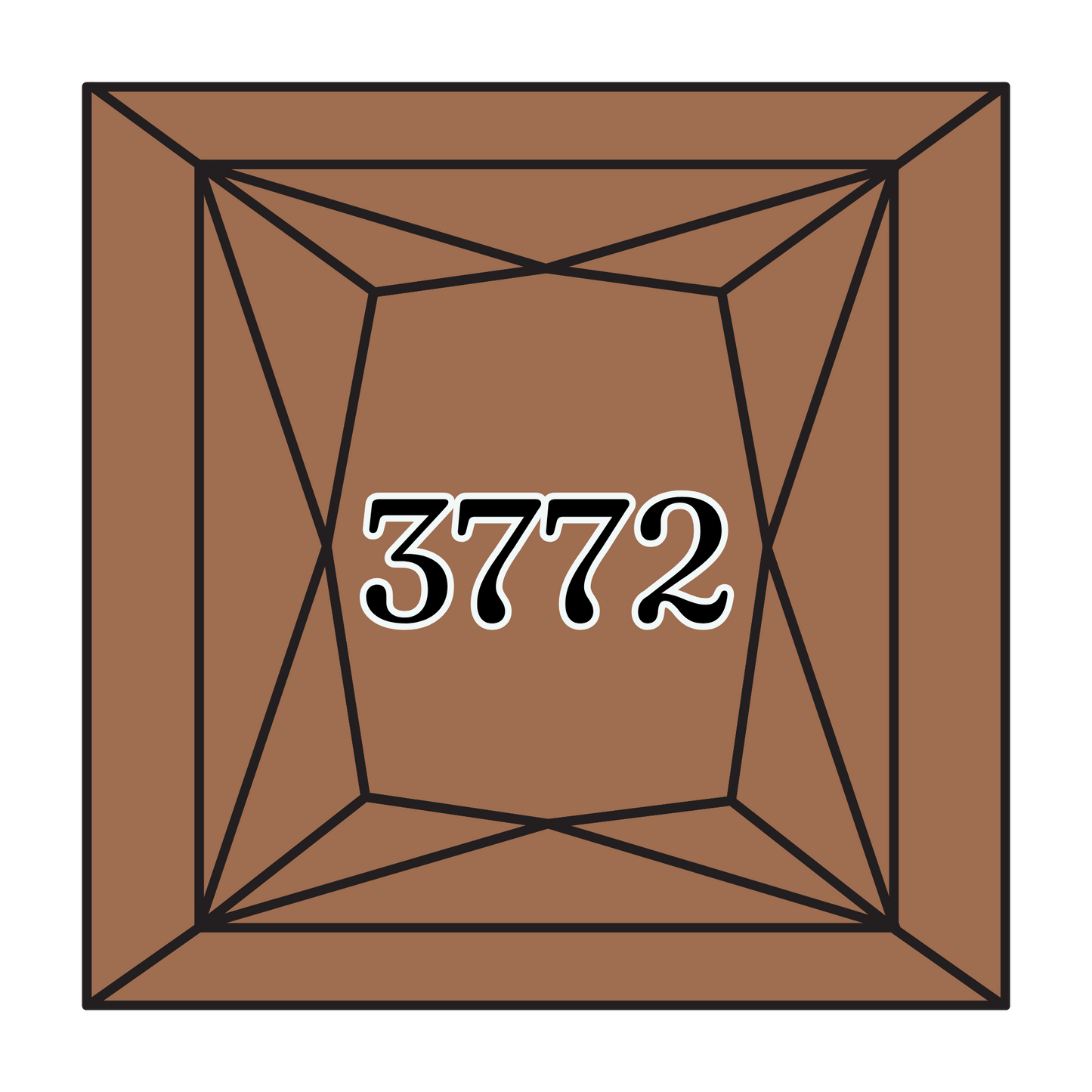 True North Diamond Art Square Diamond Drills 3772 - Very Dark Desert Sand - Square Bulk Diamond Drills