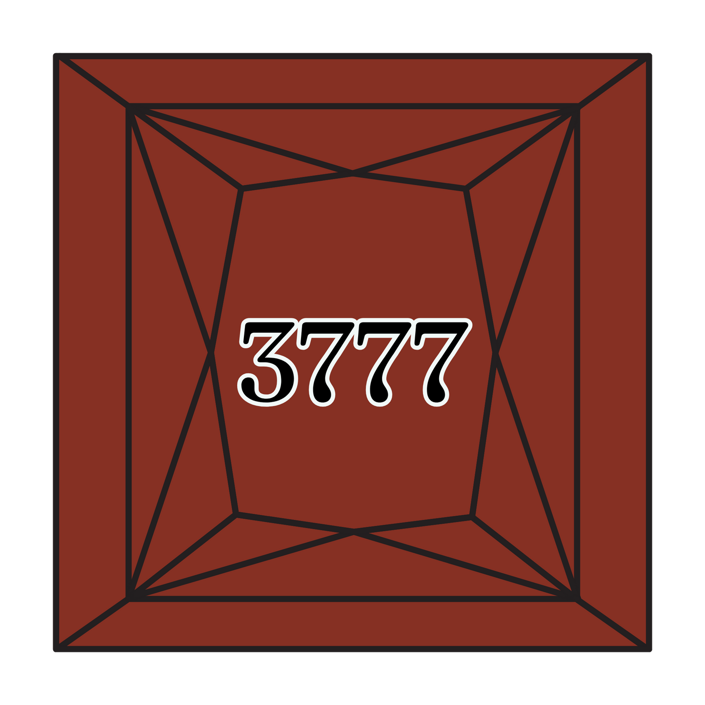 True North Diamond Art Square Diamond Drills 3777 - Very Dark Terra Cotta - Square Bulk Diamond Drills