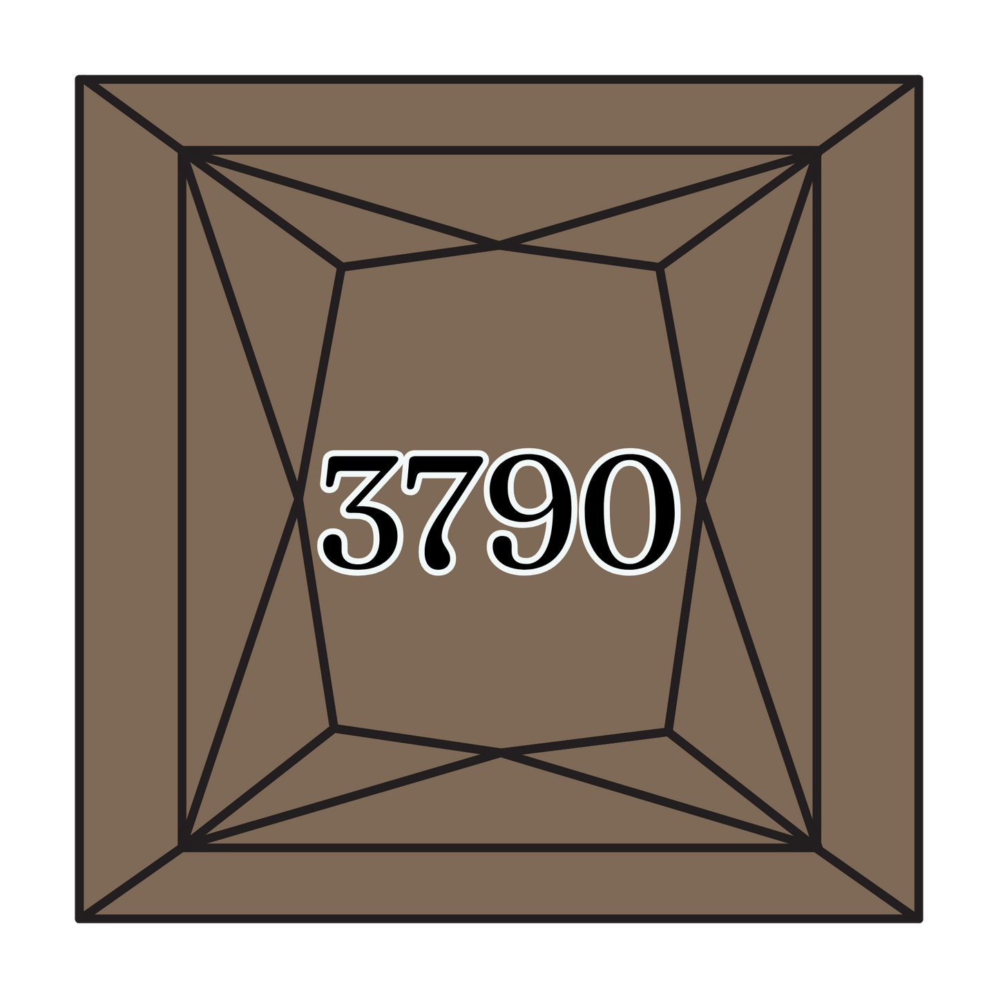 True North Diamond Art Square Diamond Drills 3790 - Ultra Dark Beige Grey - Square Bulk Diamond Drills