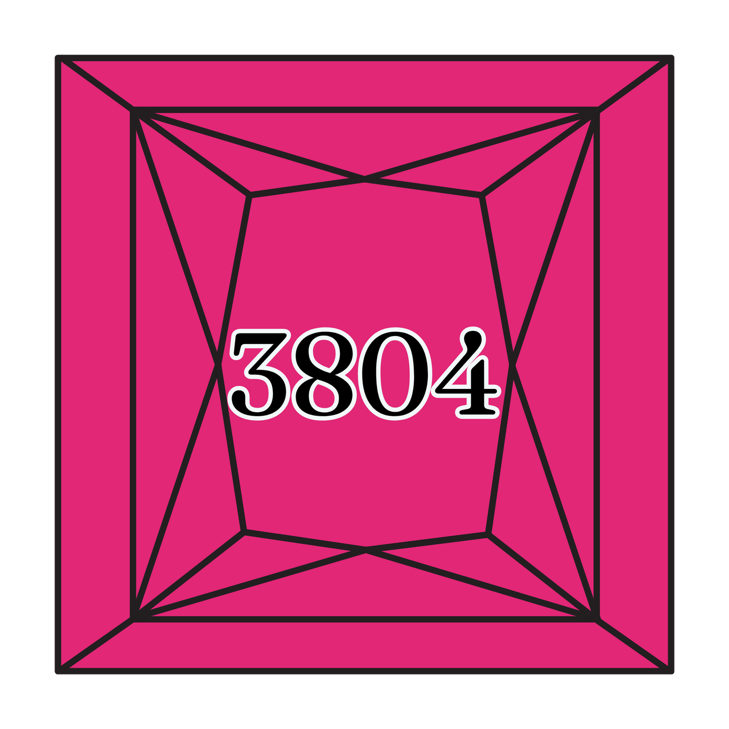 True North Diamond Art Square Diamond Drills 3804 - Dark Cyclamen Pink - Square Bulk Diamond Drills