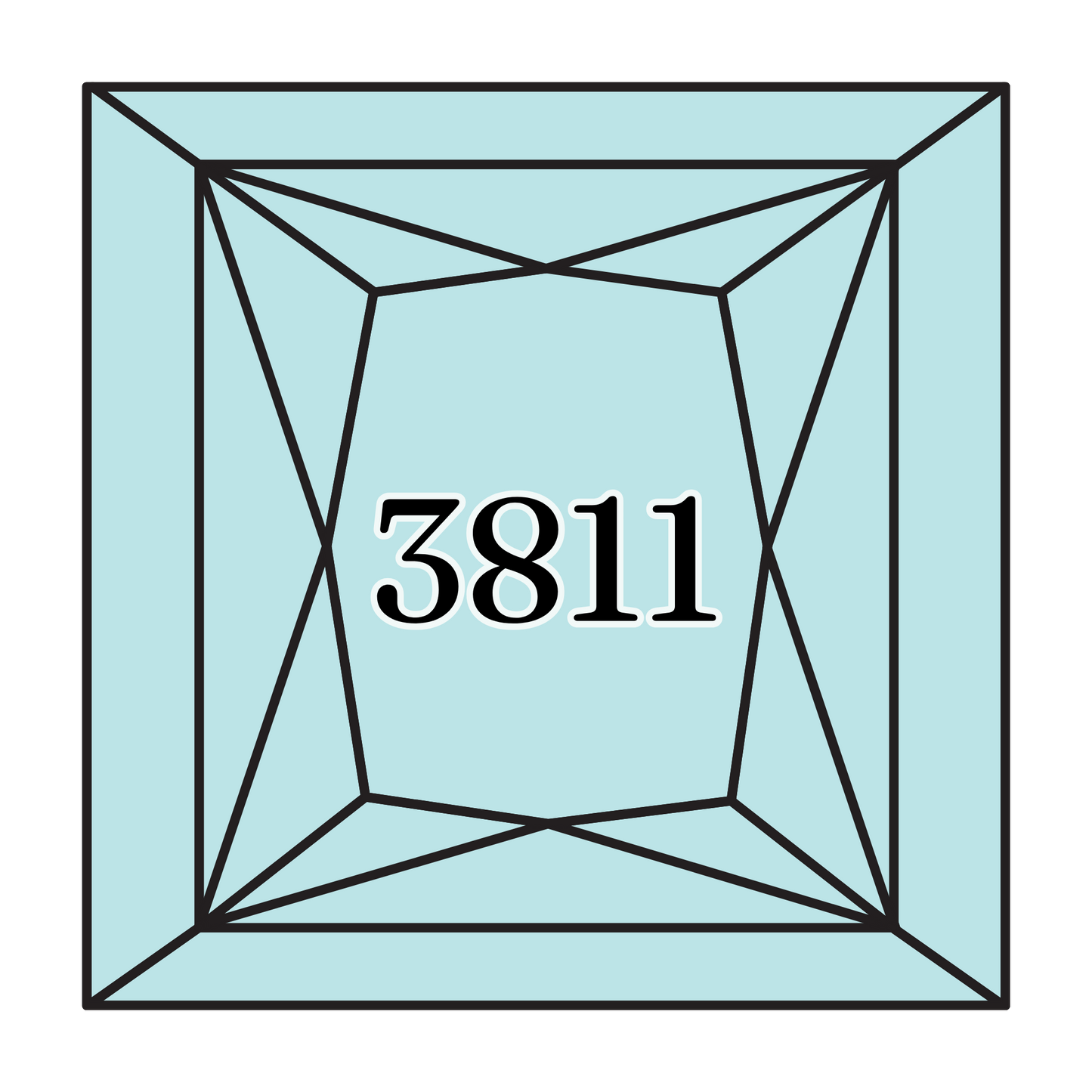 True North Diamond Art Square Diamond Drills 3811 - Very Light Turquoise - Square Bulk Diamond Drills