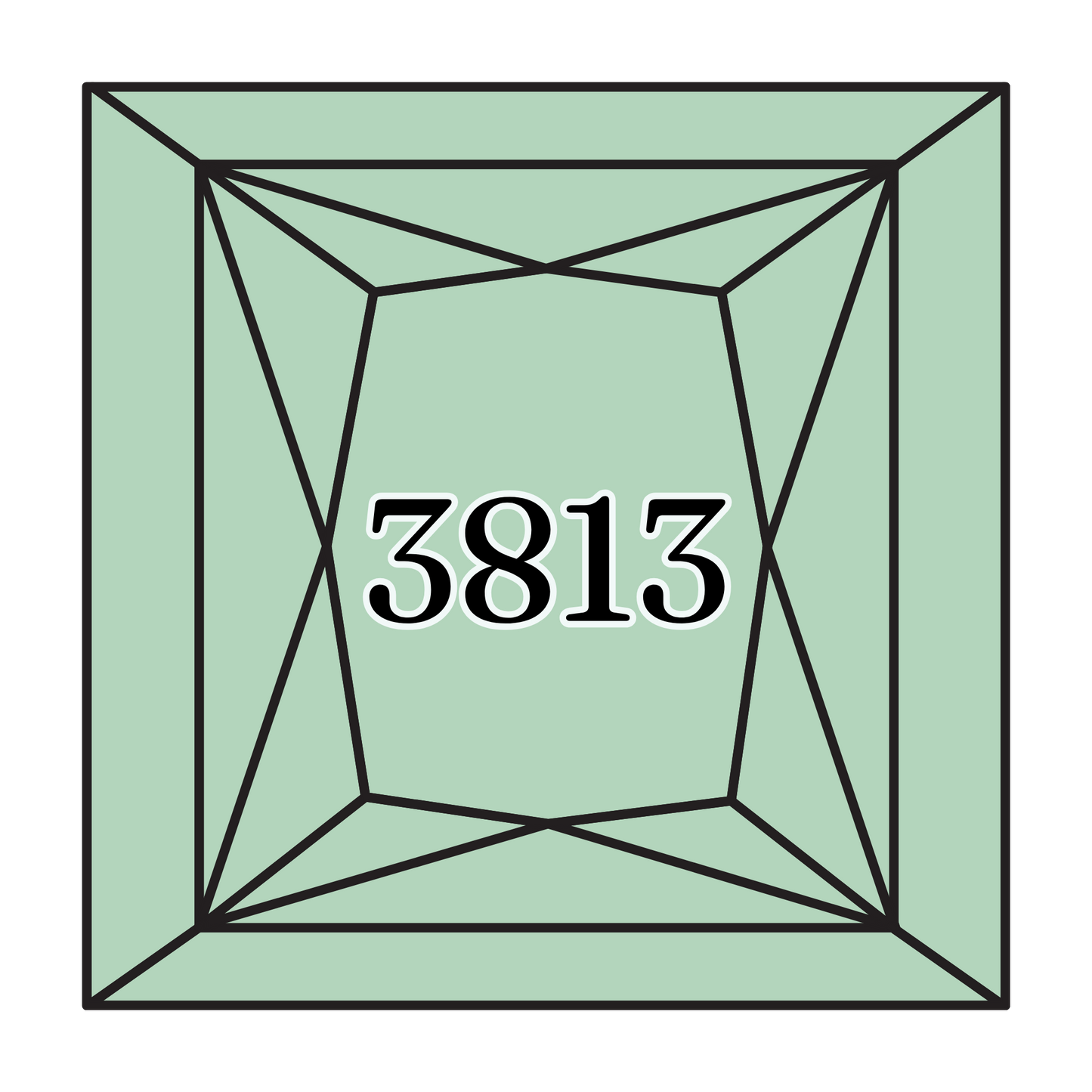 True North Diamond Art Square Diamond Drills 3813 - Light Blue Green - Square Bulk Diamond Drills