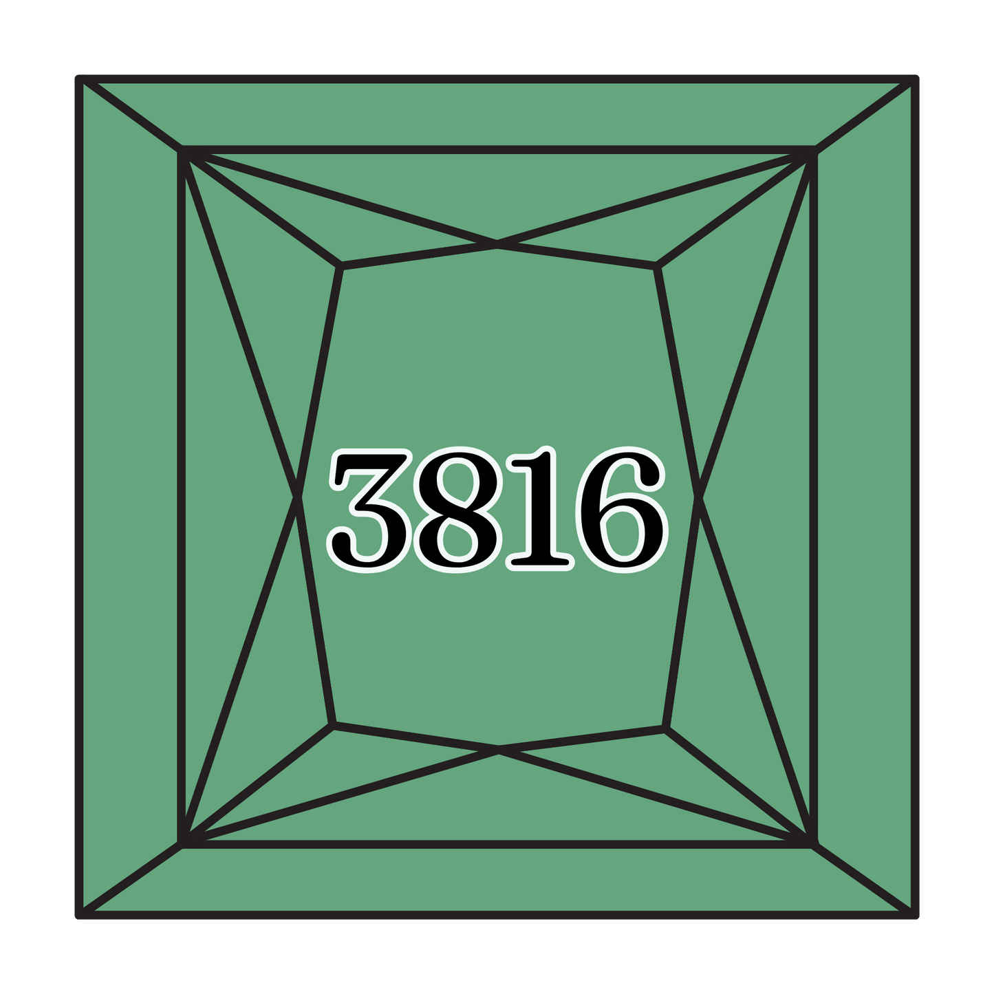 True North Diamond Art Square Diamond Drills 3816 - Celadon Green - Square Bulk Diamond Drills