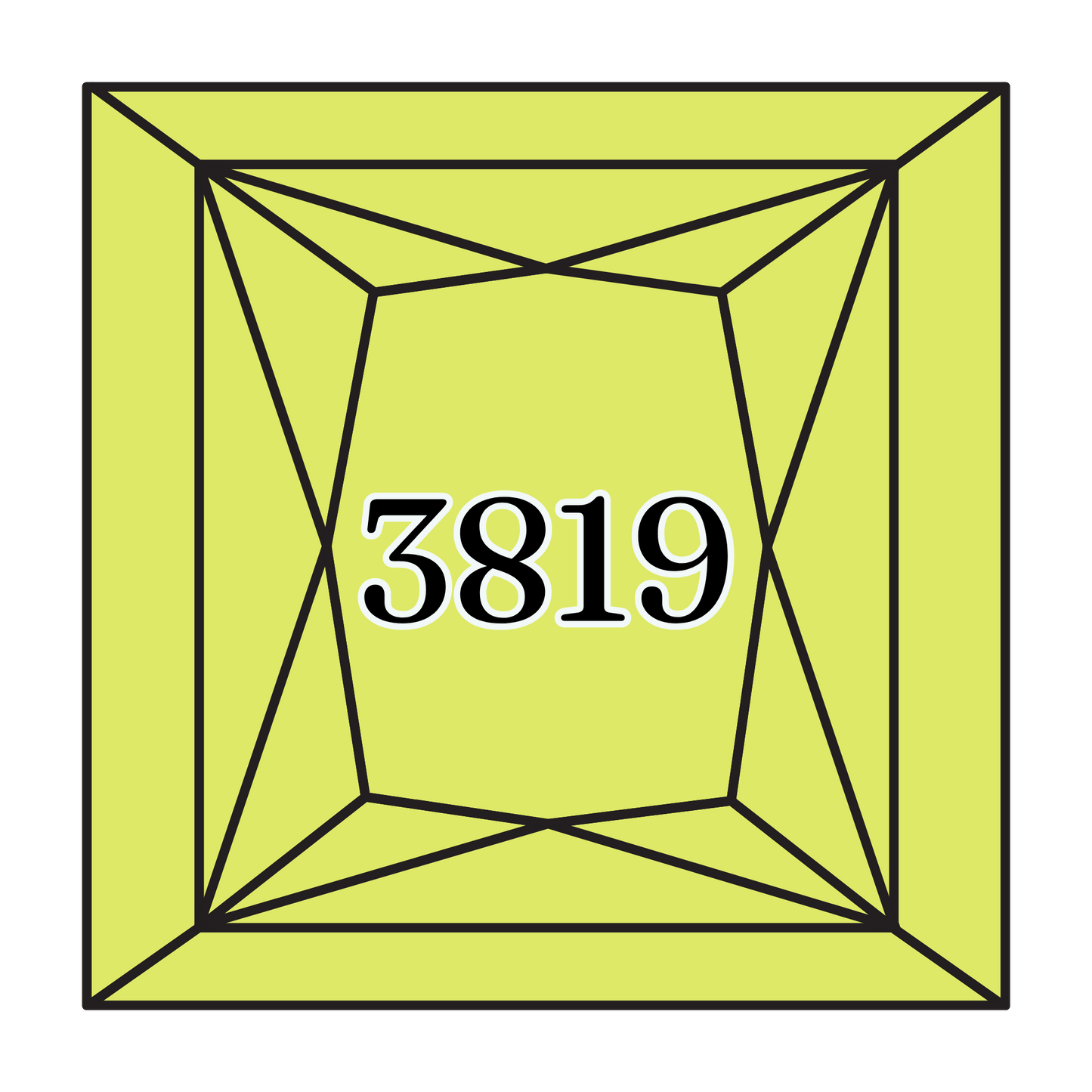 True North Diamond Art Square Diamond Drills 3819 -  Light Moss Green - Square Bulk Diamond Drills