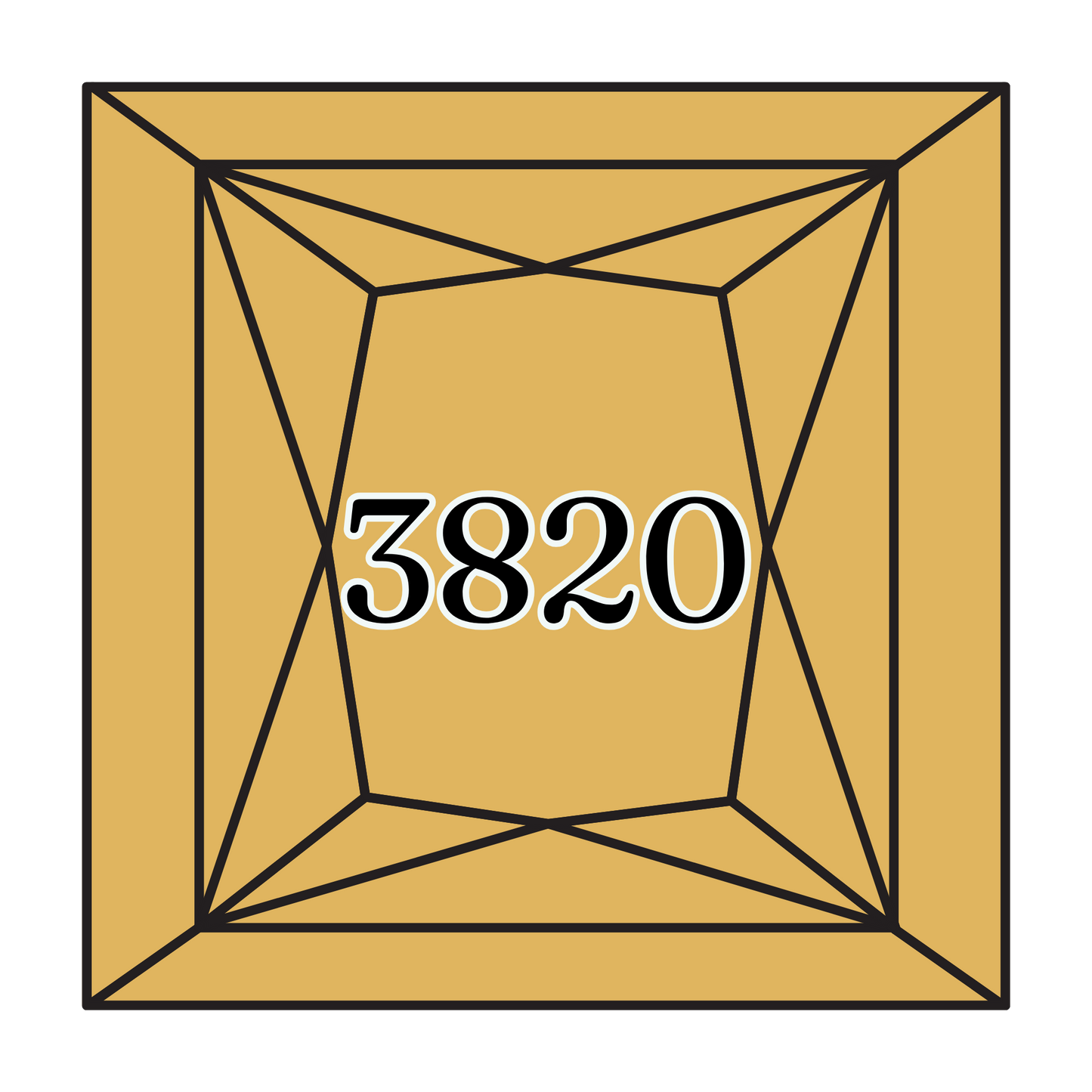 True North Diamond Art Square Diamond Drills 3820 - Dark Straw - Square Bulk Diamond Drills