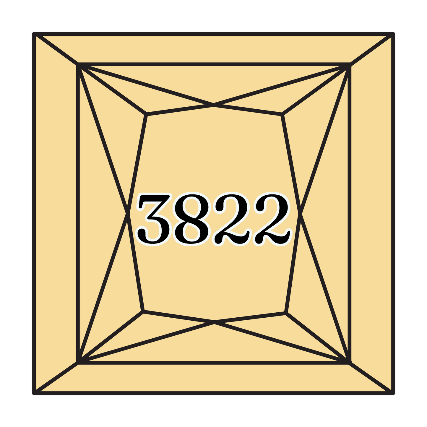 True North Diamond Art Square Diamond Drills 3822 - Light Straw - Square Bulk Diamond Drills