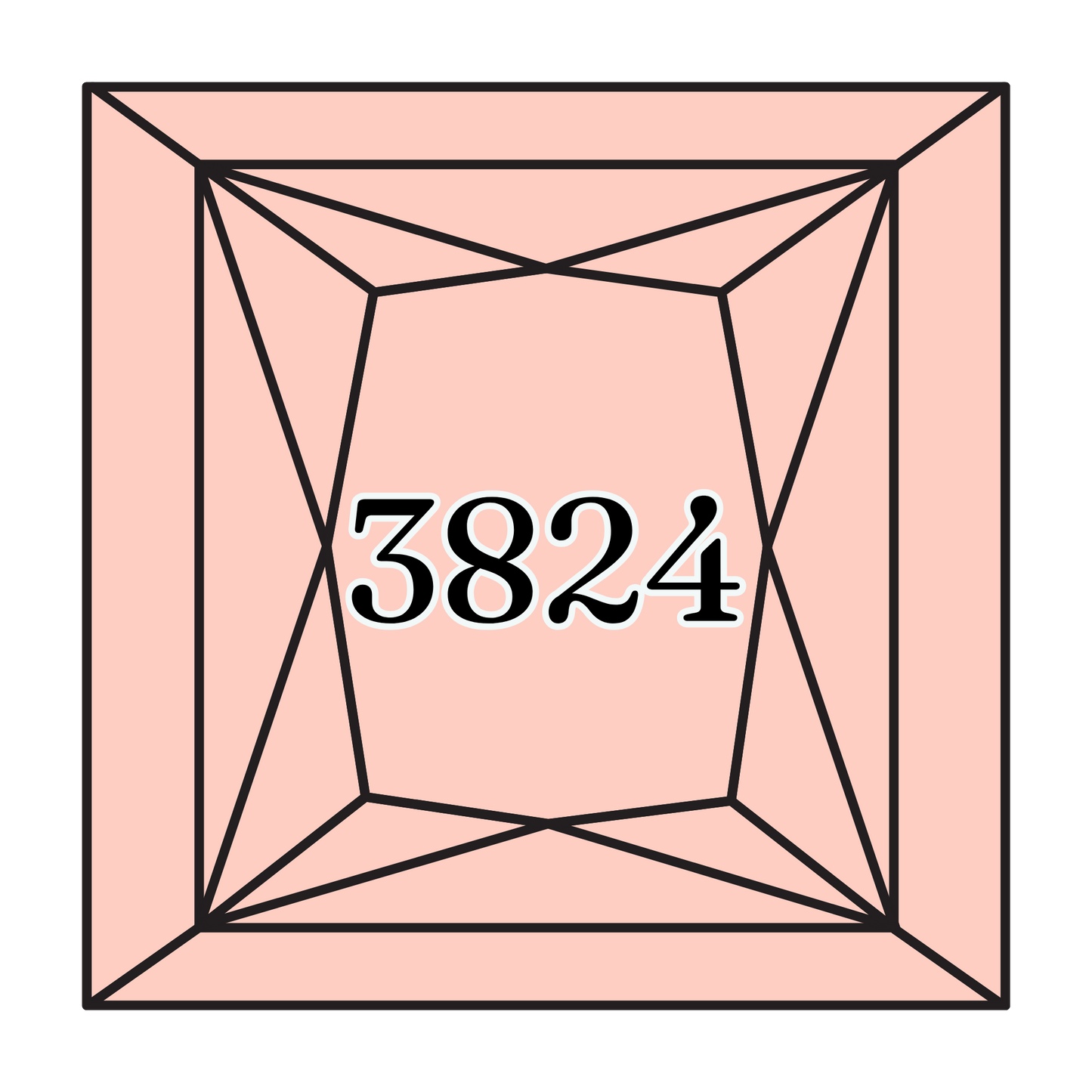 True North Diamond Art Square Diamond Drills 3824 - Light Apricot - Square Bulk Diamond Drills