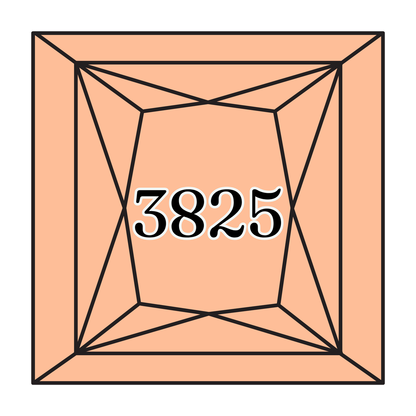 True North Diamond Art Square Diamond Drills 3825 - Pale Pumpkin - Square Bulk Diamond Drills