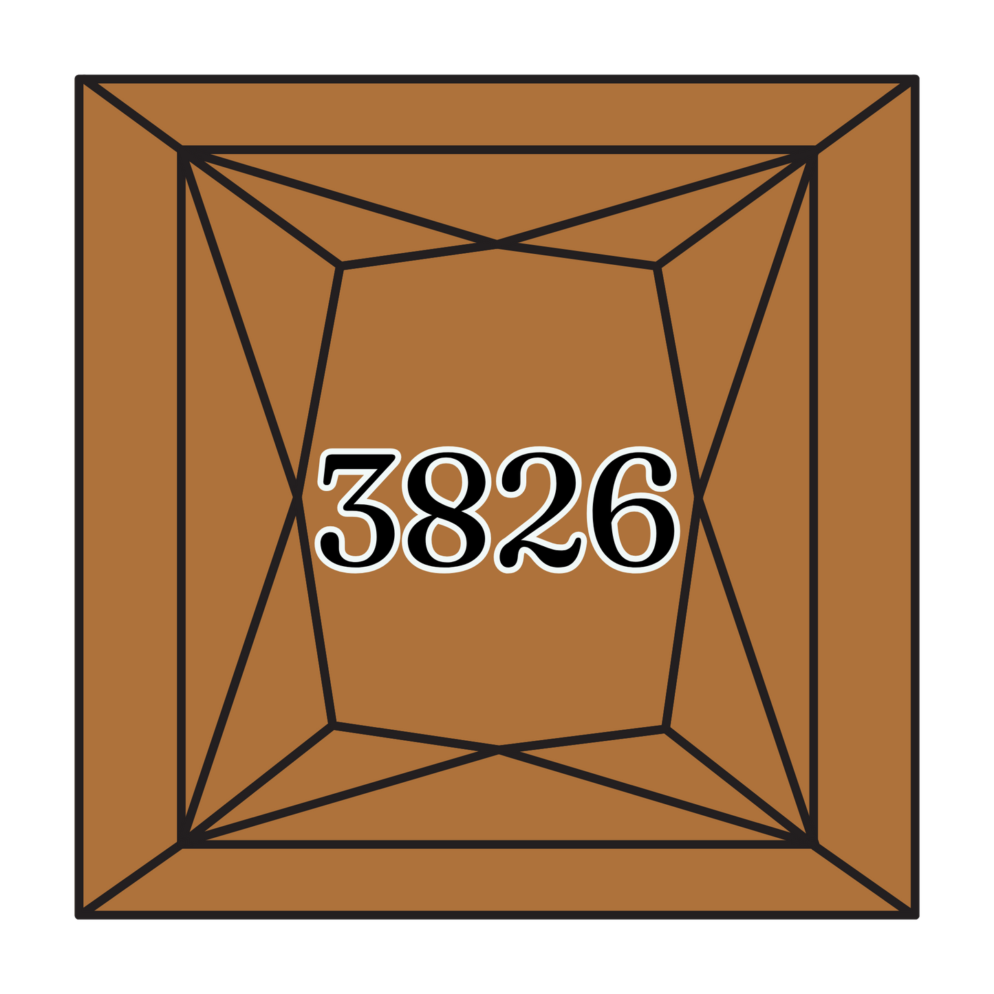 True North Diamond Art Square Diamond Drills 3826 - Golden Brown - Square Bulk Diamond Drills