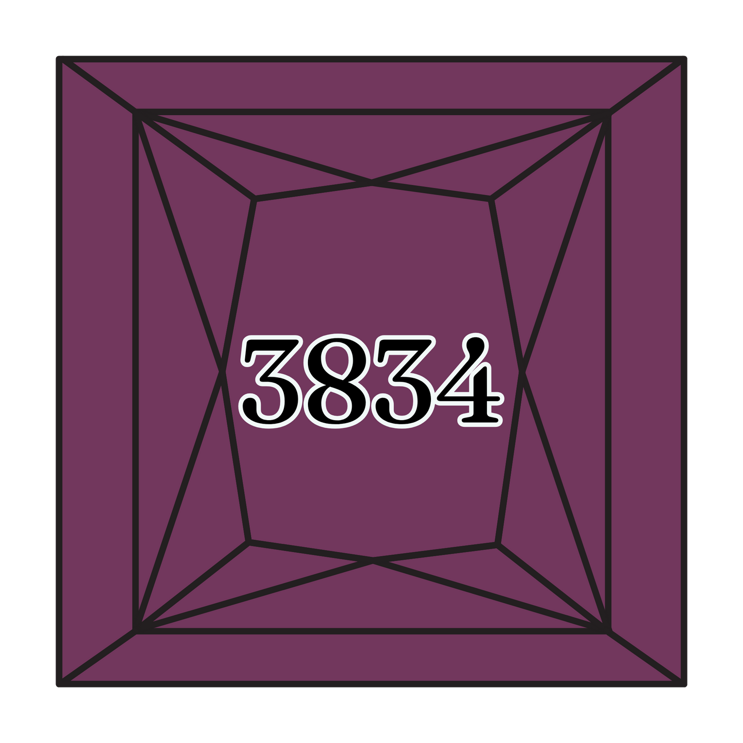 True North Diamond Art Square Diamond Drills 3834 - Dark Grape - Square Bulk Diamond Drills