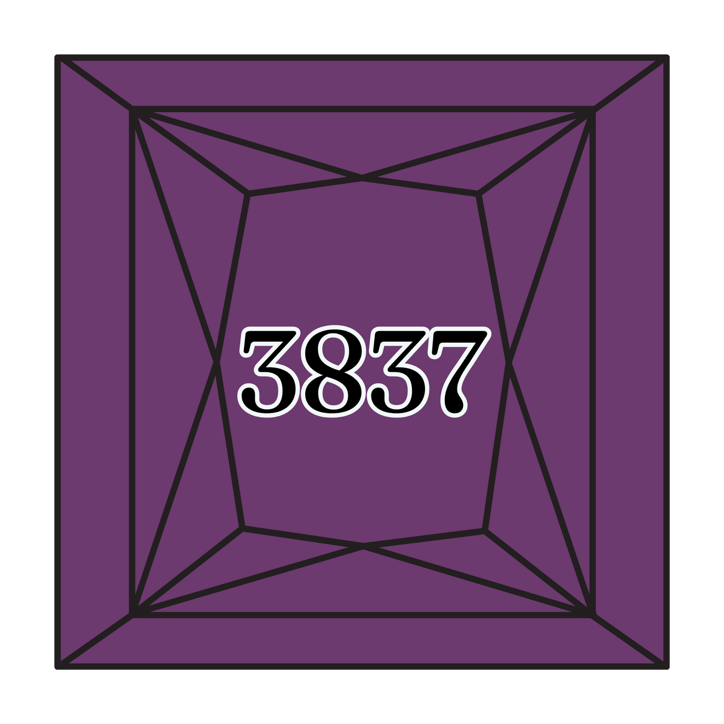 True North Diamond Art Square Diamond Drills 3837 - Ultra Dark Lavender - Square Bulk Diamond Drills