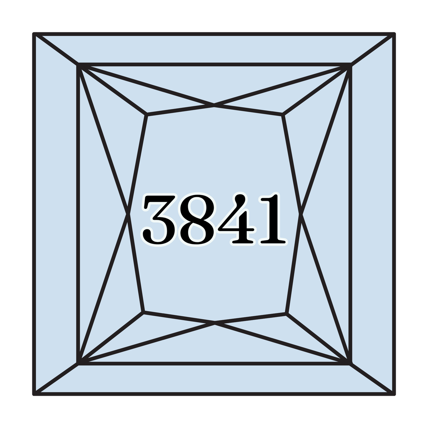 True North Diamond Art Square Diamond Drills 3841 - Pale Baby Blue - Square Bulk Diamond Drills