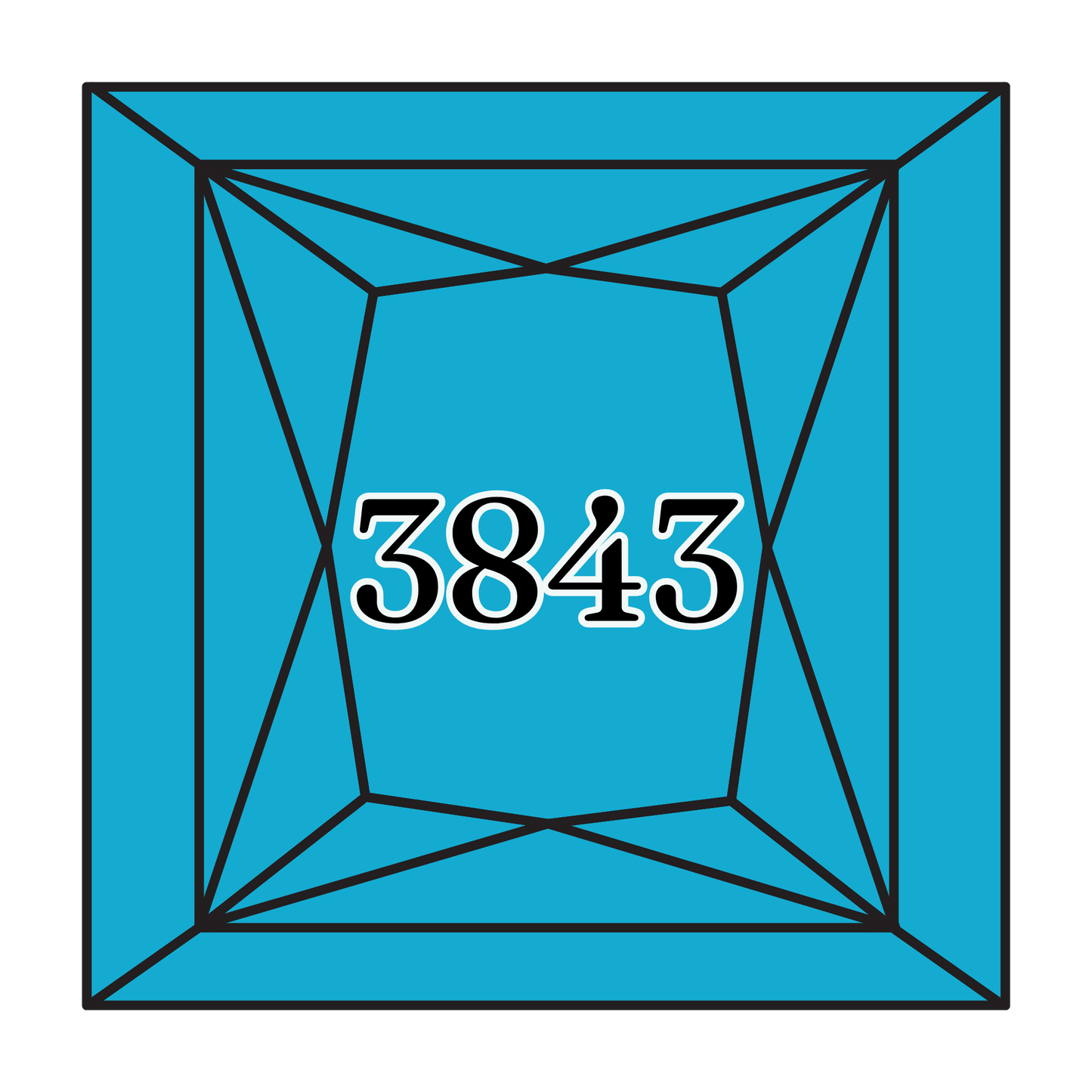 True North Diamond Art Square Diamond Drills 3843 - Electric Blue - Square Bulk Diamond Drills