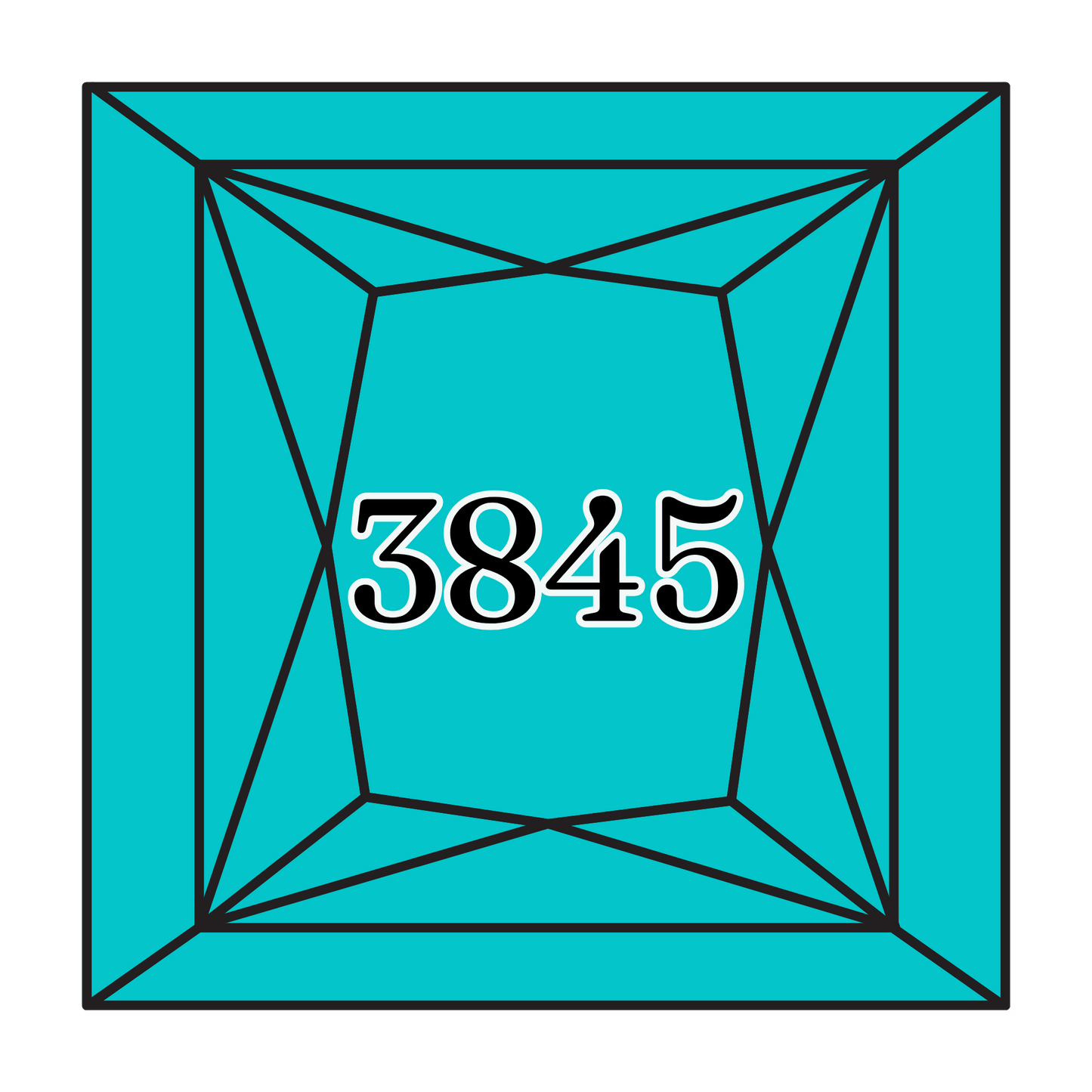 True North Diamond Art Square Diamond Drills 3845 - Medium Bright Turquoise - Square Bulk Diamond Drills