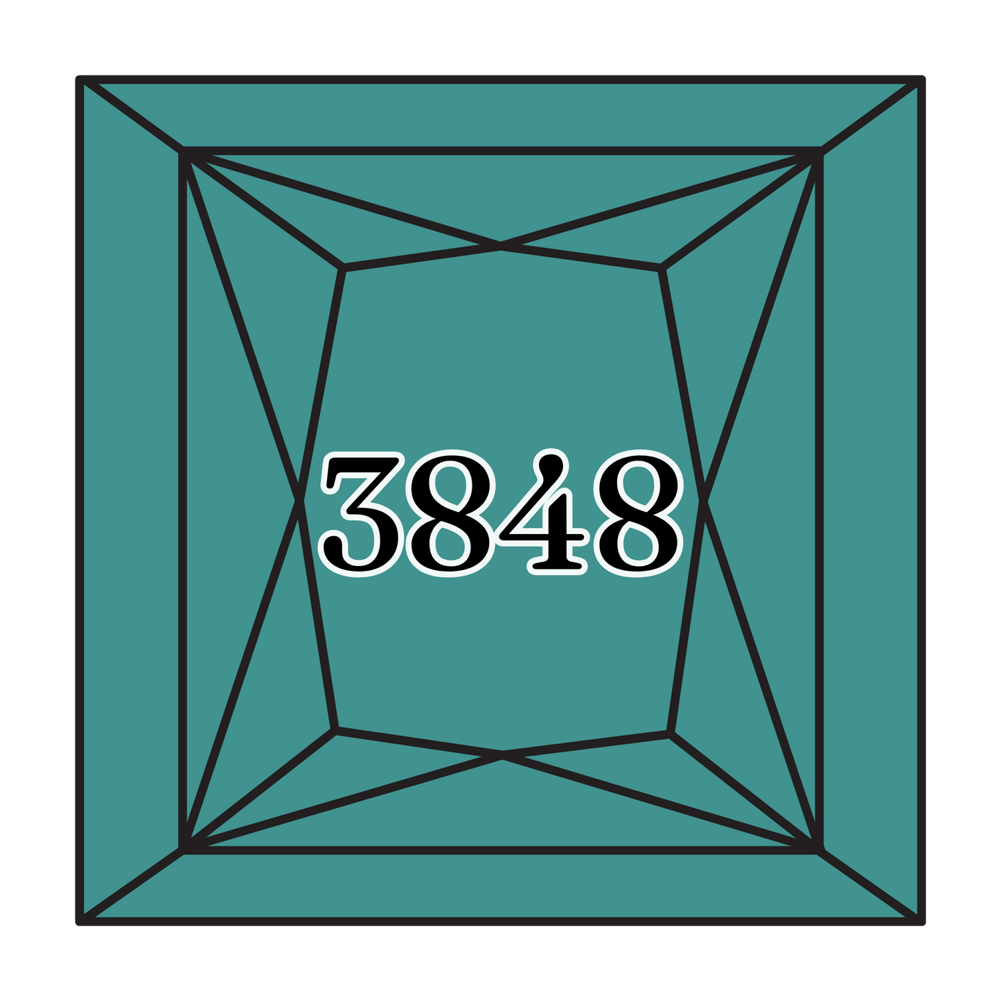 True North Diamond Art Square Diamond Drills 3848 - Medium Teal Green - Square Bulk Diamond Drills