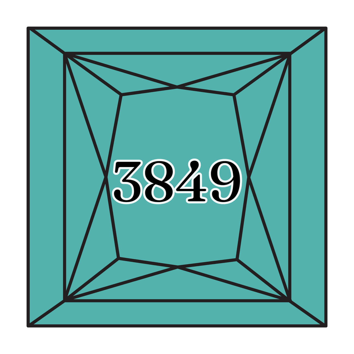 True North Diamond Art Square Diamond Drills 3849 - Light Teal Green - Square Bulk Diamond Drills