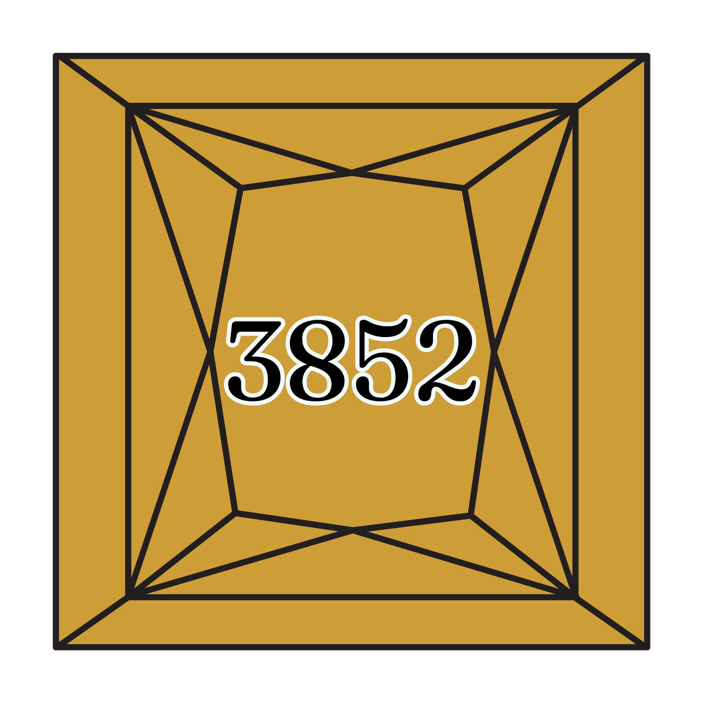 True North Diamond Art Square Diamond Drills 3852 - Very Dark Straw - Square Bulk Diamond Drills