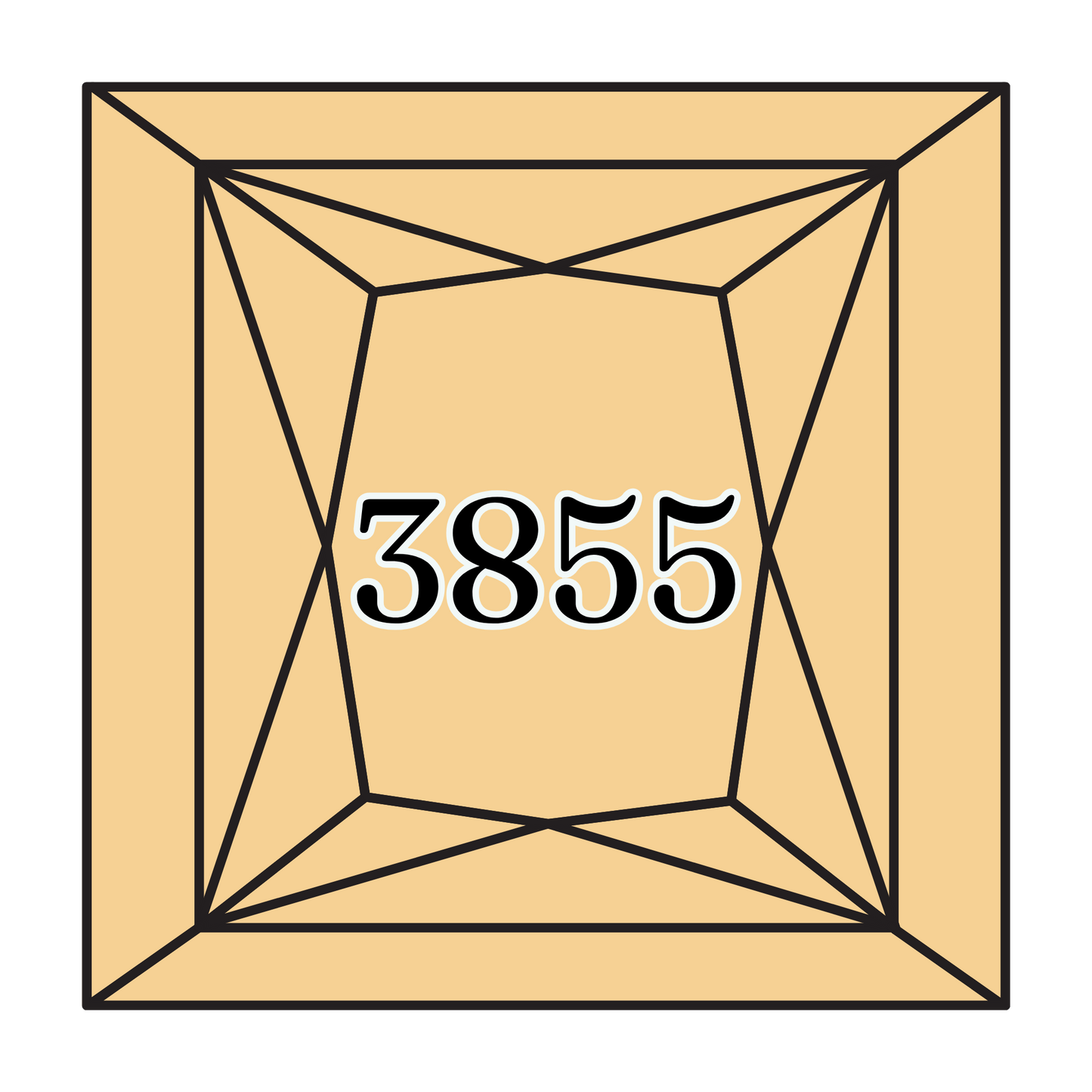 True North Diamond Art Square Diamond Drills 3855 - Light Autumn Gold - Square Bulk Diamond Drills