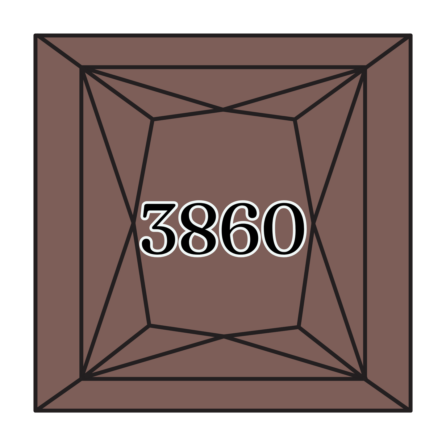 True North Diamond Art Square Diamond Drills 3860 - Cocoa - Square Bulk Diamond Drills