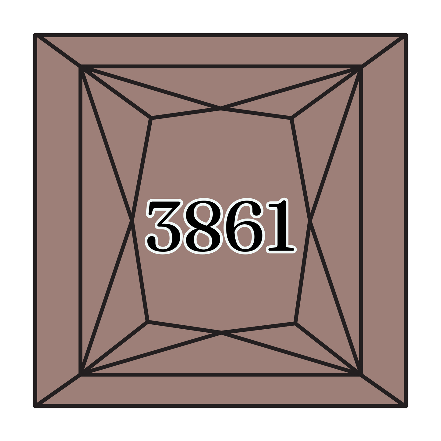 True North Diamond Art Square Diamond Drills 3861 - Light Cocoa - Square Bulk Diamond Drills