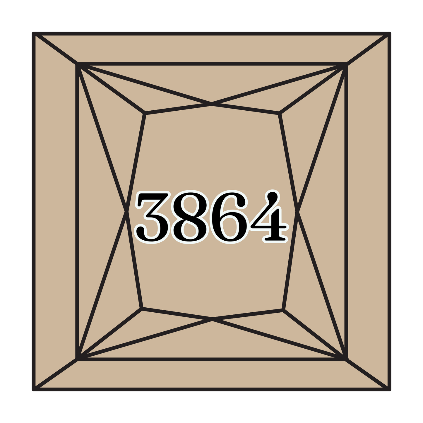 True North Diamond Art Square Diamond Drills 3864 -  Light Mocha Beige - Square Bulk Diamond Drills