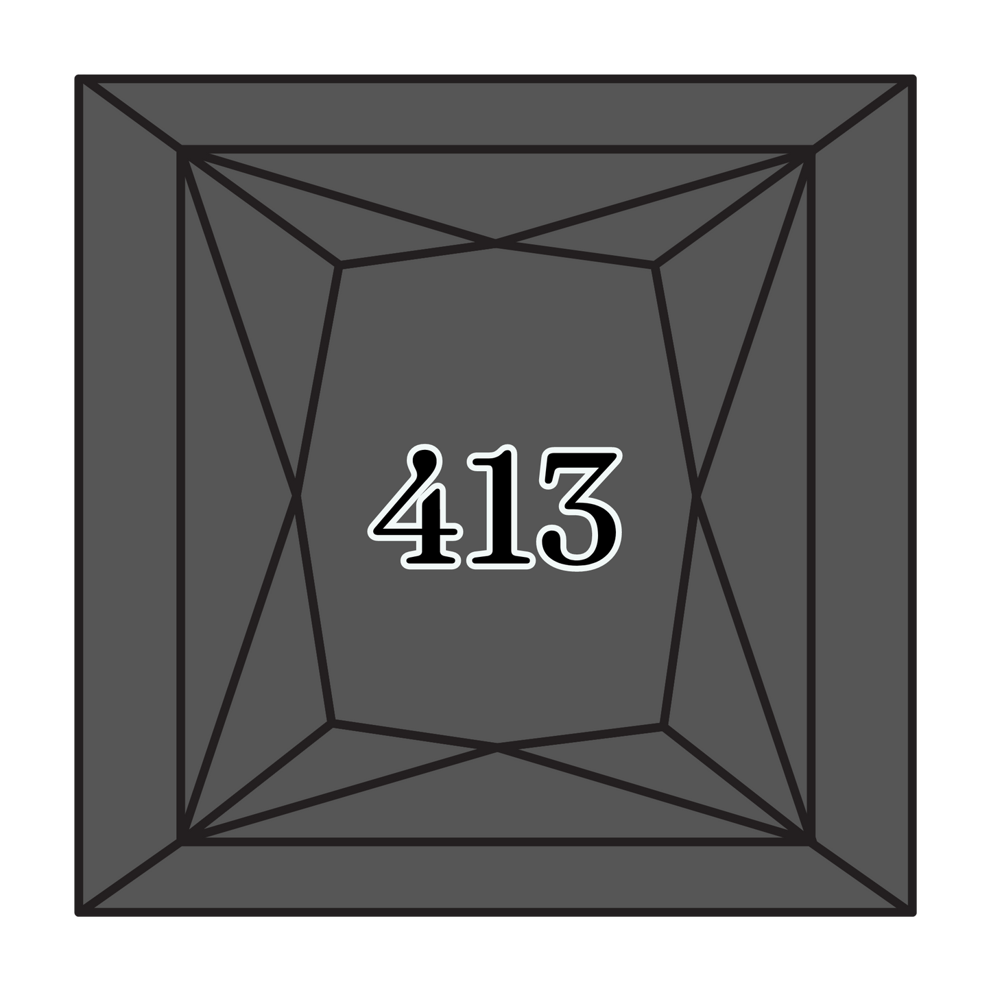 True North Diamond Art Square Diamond Drills 413 - Dark Pewter Grey - Square Bulk Diamond Drills