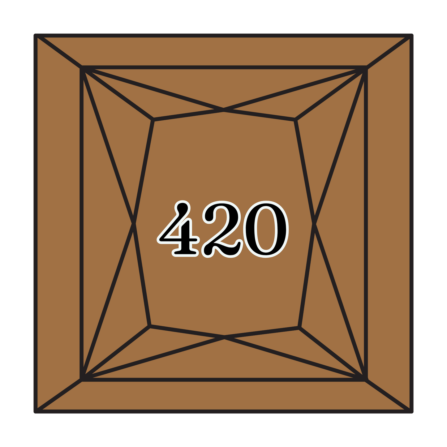 True North Diamond Art Square Diamond Drills 420 - Dark Hazelnut Brown - Square Bulk Diamond Drills