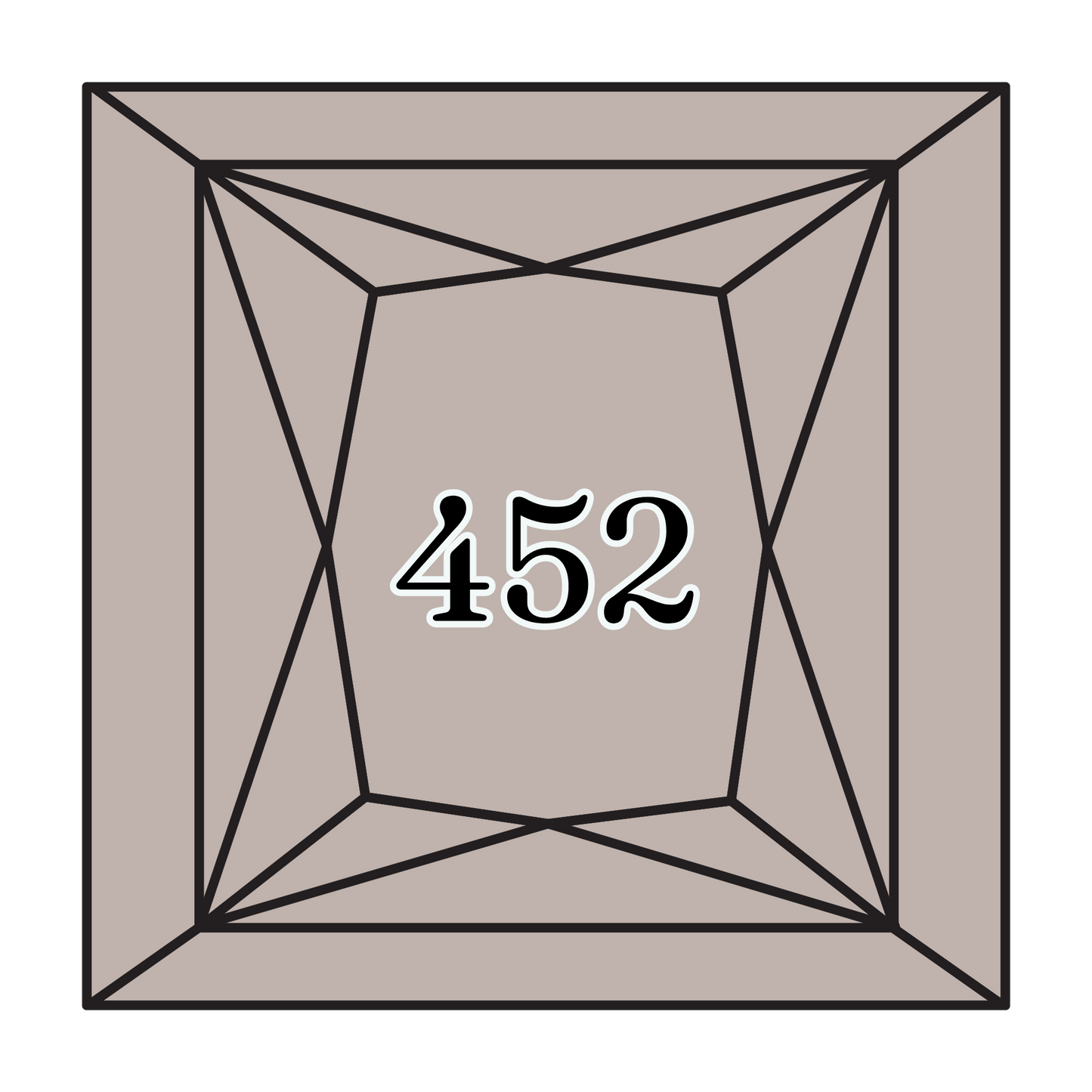 True North Diamond Art Square Diamond Drills 452 - Medium Shell Grey - Square Bulk Diamond Drills