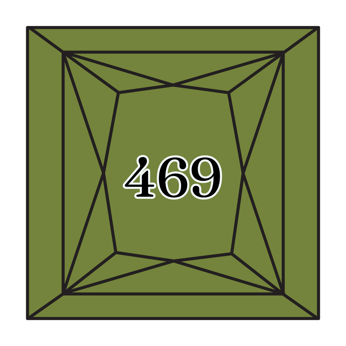 True North Diamond Art Square Diamond Drills 469 - Avocado Green - Square Bulk Diamond Drills