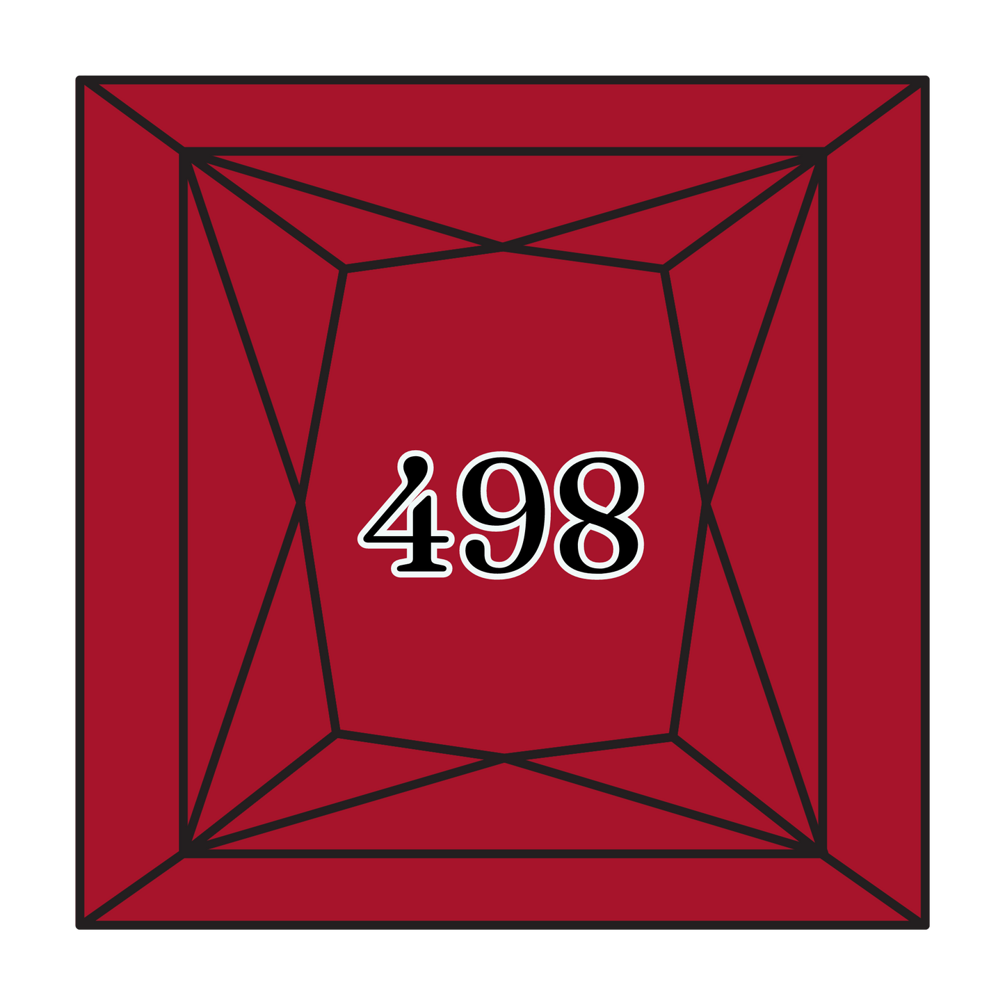 True North Diamond Art Square Diamond Drills 498 - Dark Red - Square Bulk Diamond Drills