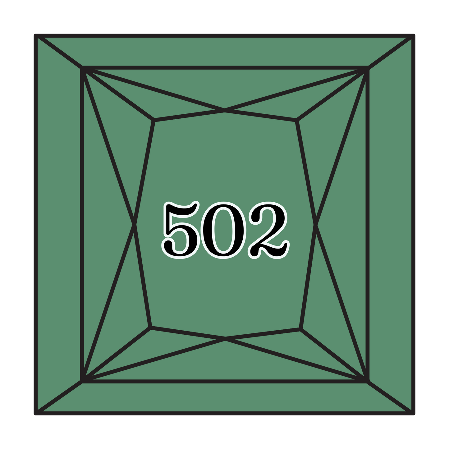 True North Diamond Art Square Diamond Drills 502 - Blue Green - Square Bulk Diamond Drills