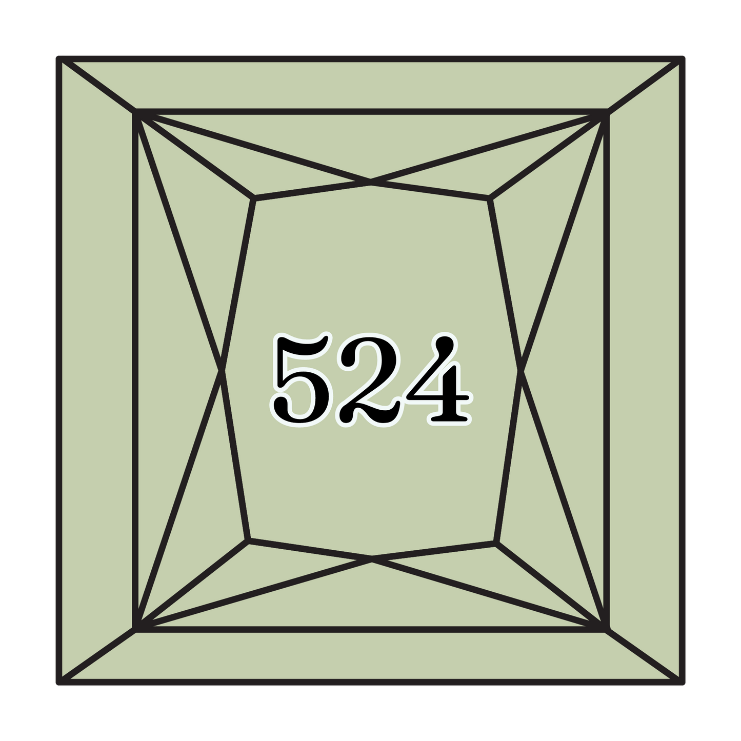 True North Diamond Art Square Diamond Drills 524 - Very Light Fern Green - Square Bulk Diamond Drills