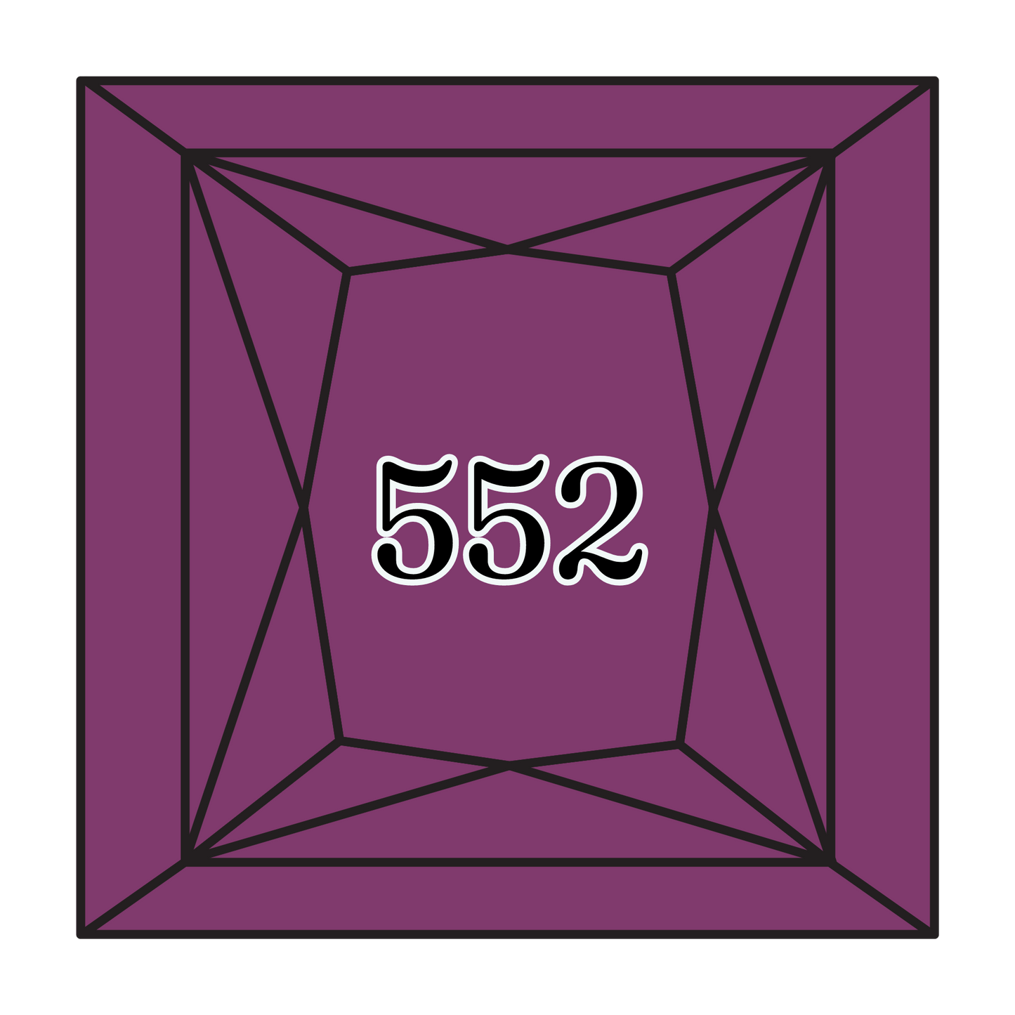 True North Diamond Art Square Diamond Drills 552 - Medium Violet - Square Bulk Diamond Drills