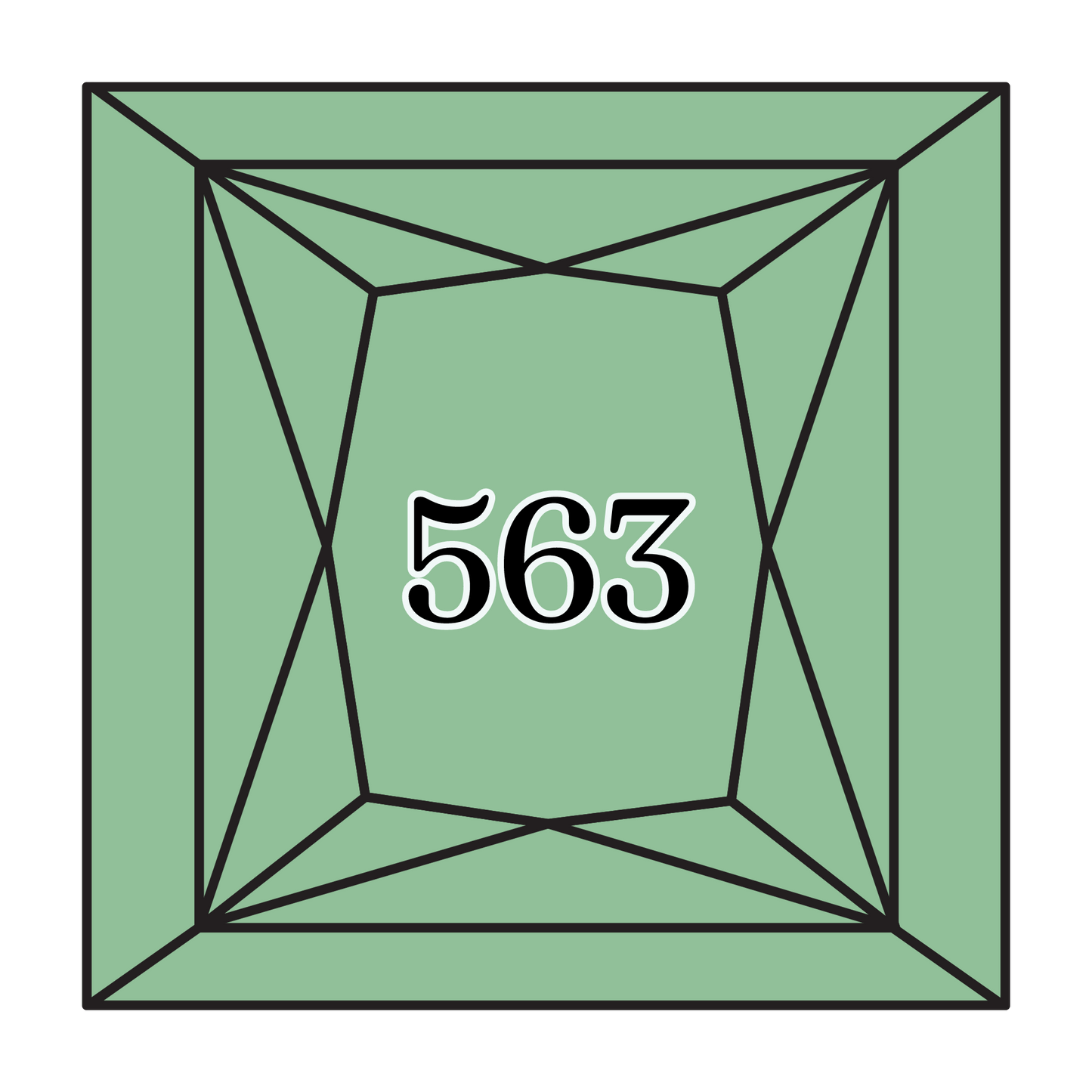 True North Diamond Art Square Diamond Drills 563 - Light Jade - Square Bulk Diamond Drills