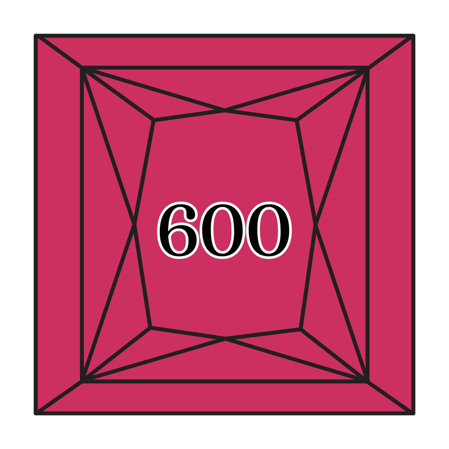 True North Diamond Art Square Diamond Drills 600 - Very Dark Cranberry - Square Bulk Diamond Drills