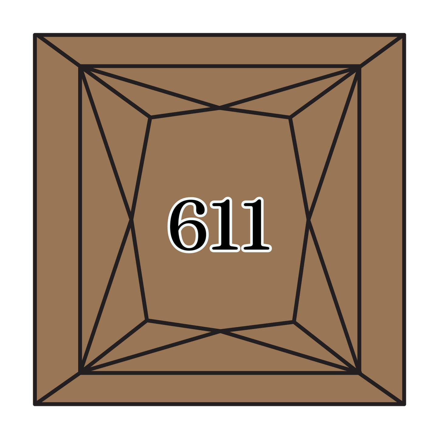 True North Diamond Art Square Diamond Drills 611 - Drab Brown - Square Bulk Diamond Drills