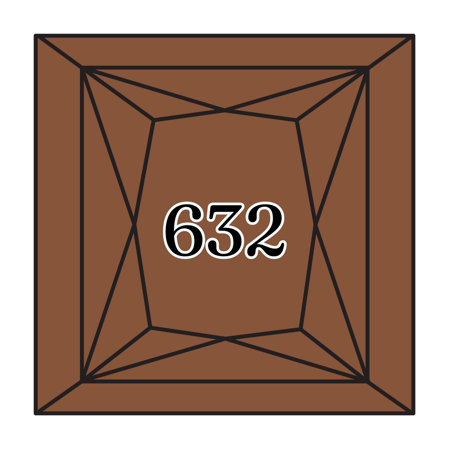 True North Diamond Art Square Diamond Drills 632 - Ultra Very Dark Desert Sand - Square Bulk Diamond Drills