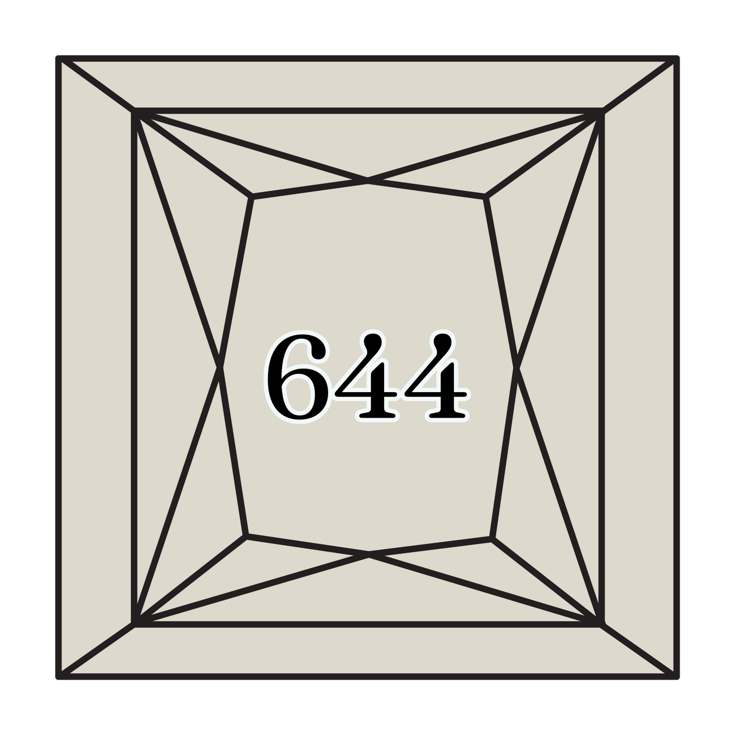 True North Diamond Art Square Diamond Drills 644 - Medium Beige Grey - Square Bulk Diamond Drills