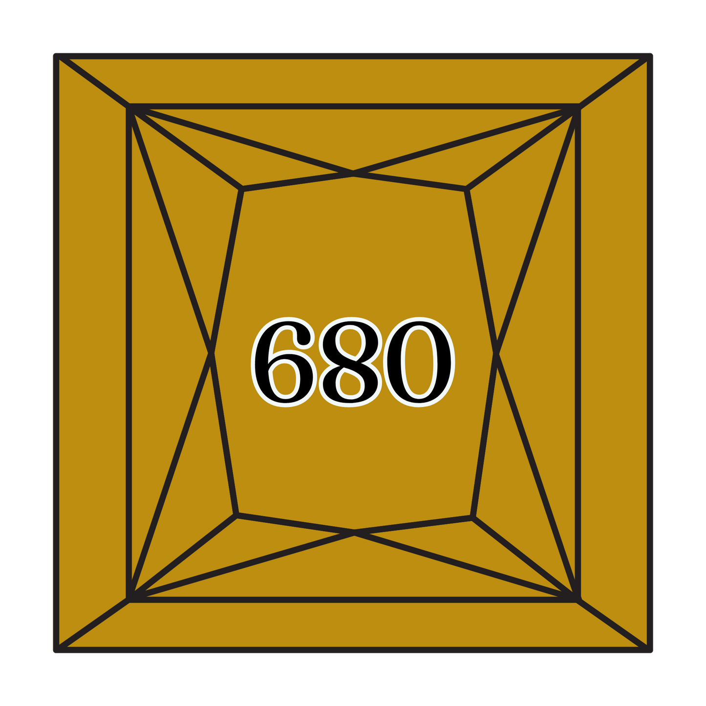 True North Diamond Art Square Diamond Drills 680 - Dark Old Gold - Square Bulk Diamond Drills