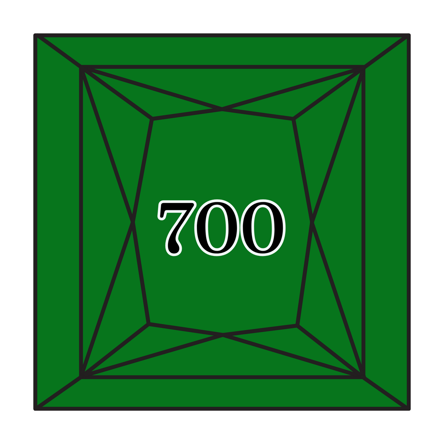 True North Diamond Art Square Diamond Drills 700 - Bright Green - Square Bulk Diamond Drills